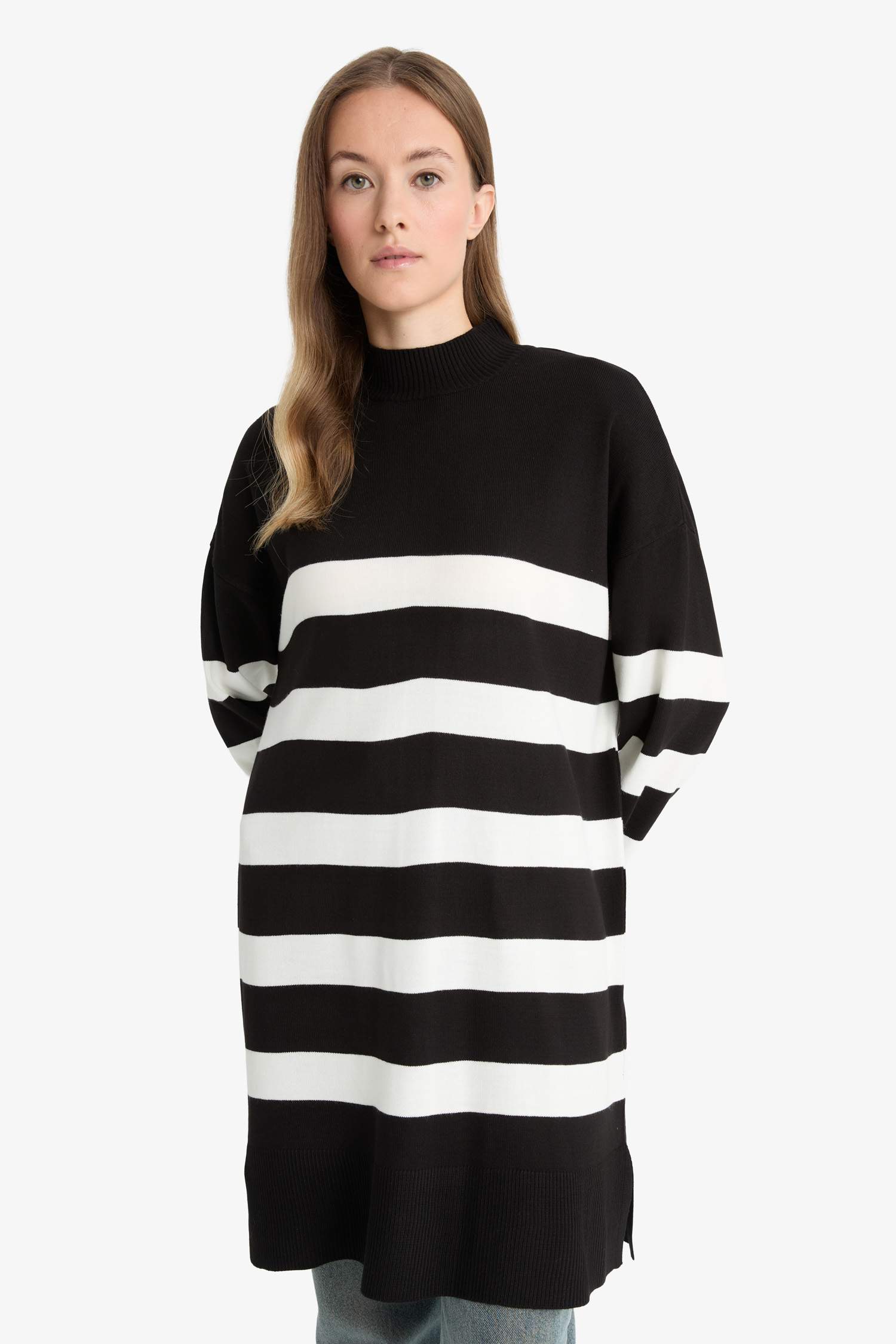 Regular Fit Knitwear Crew Neck Tunic