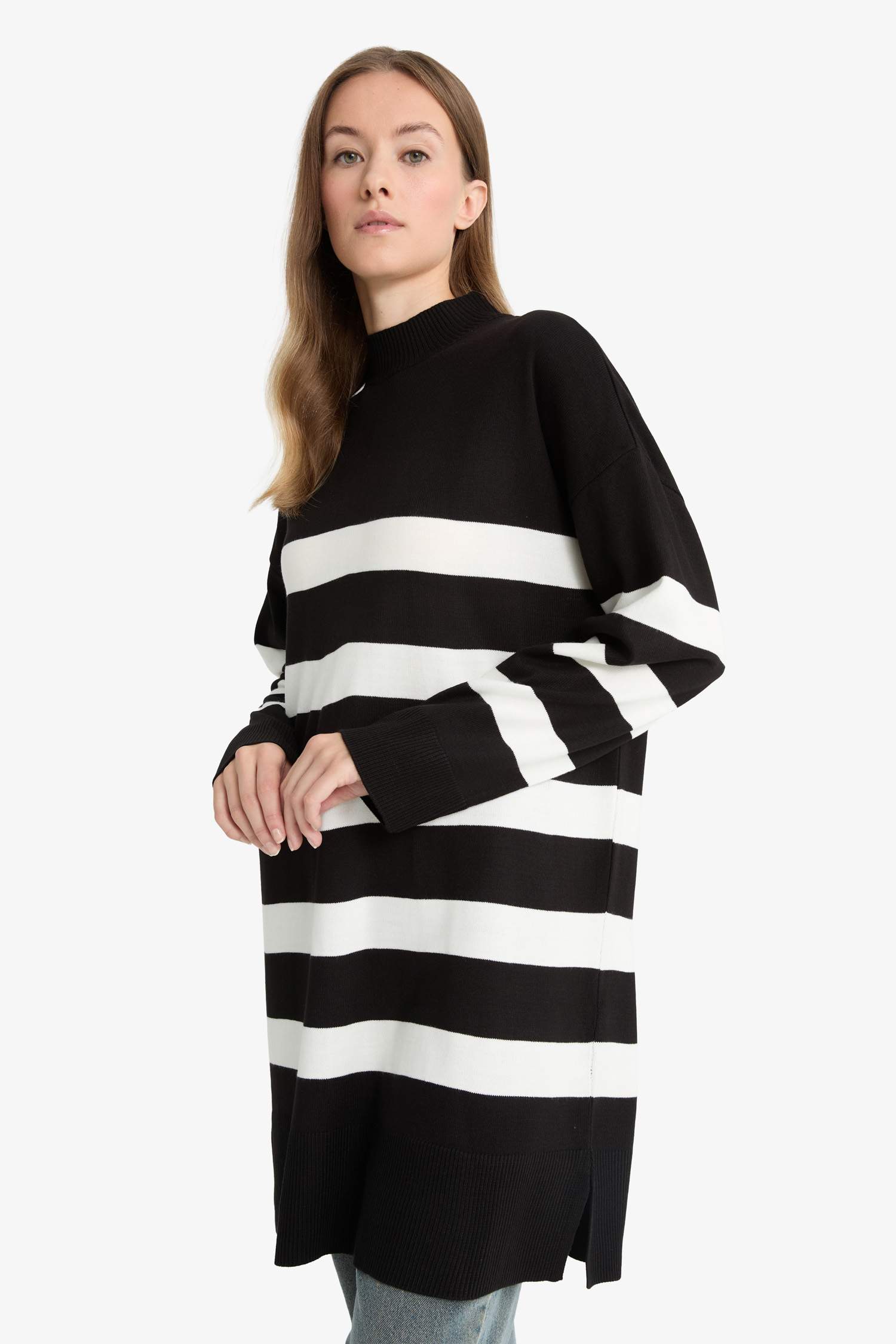 Regular Fit Knitwear Crew Neck Tunic