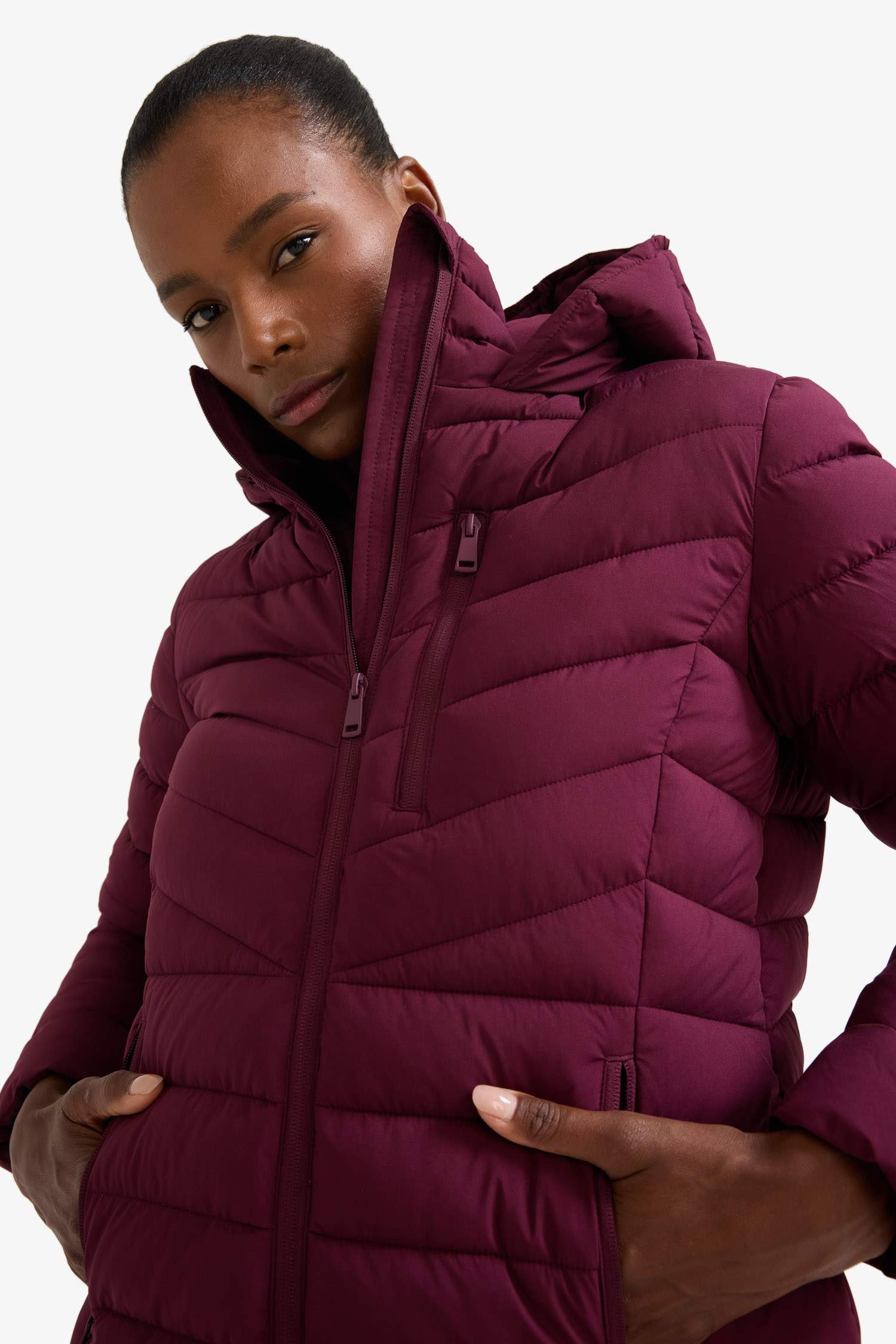 DeFactoFit Regular Fit Waterproof Hooded Puffer Jacket