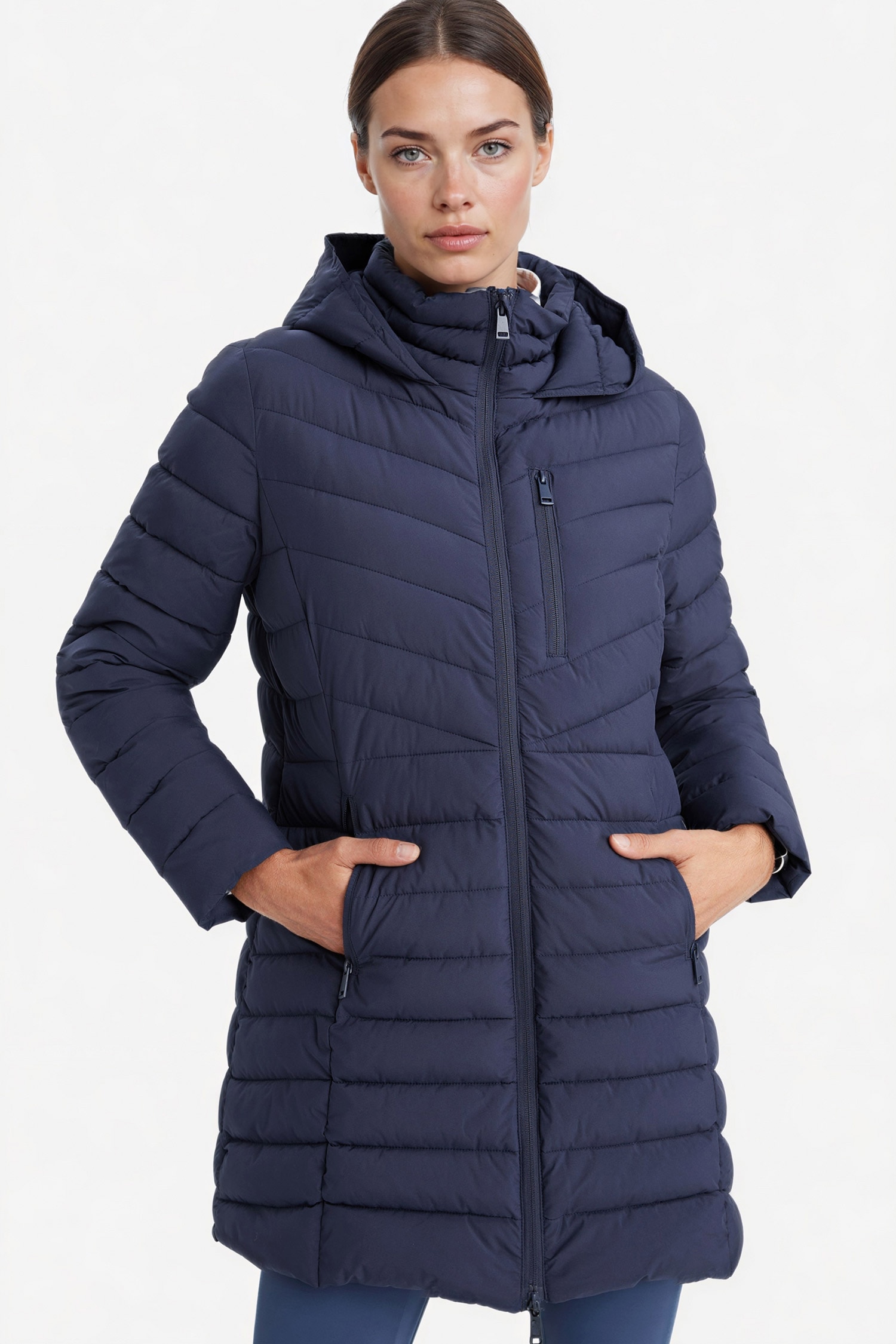 DeFacto Rüzgar Geçirmez Su İtici Regular Fit Kapüşonlu Şişme Parka Mont