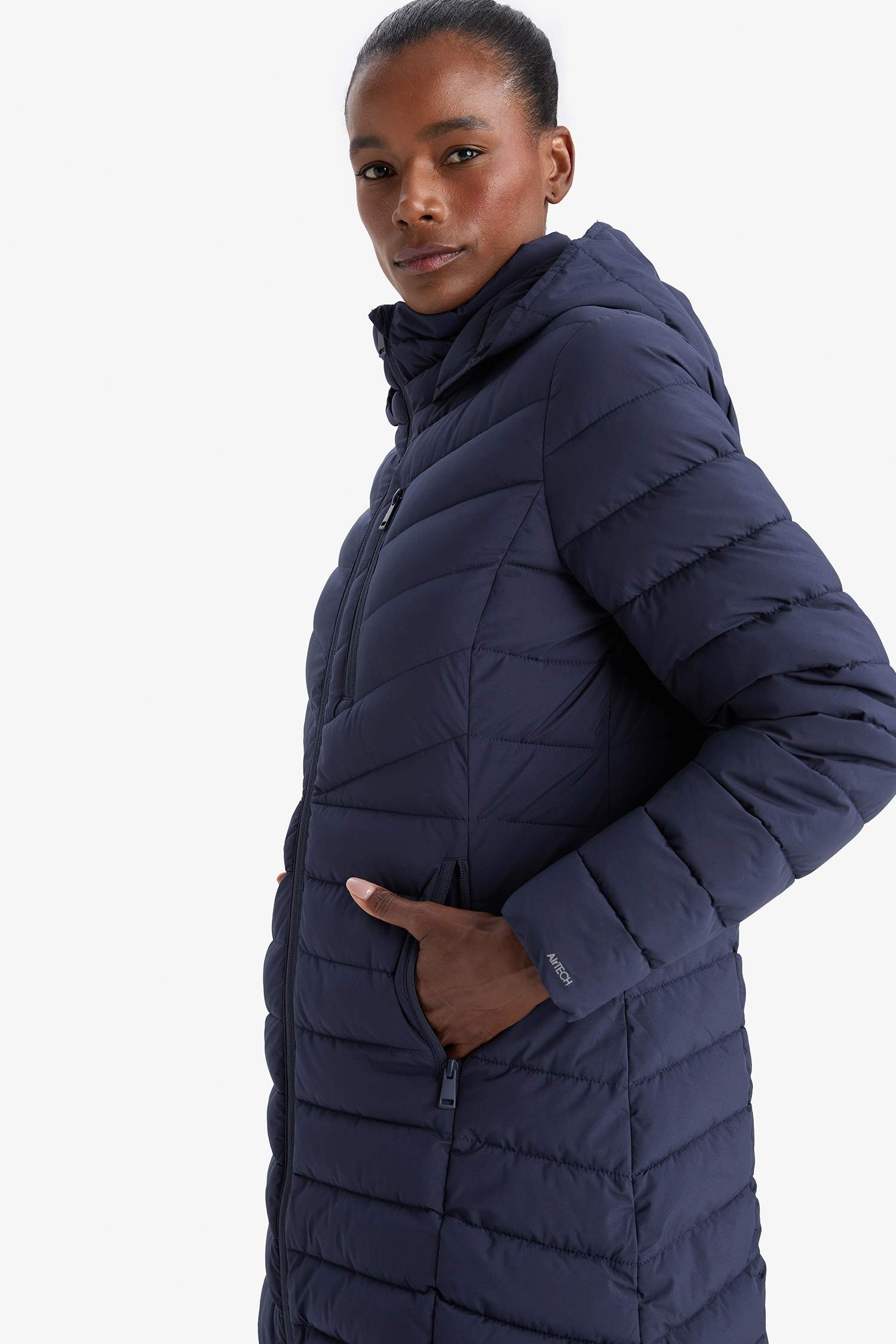 Manteau Doudoune à capuche imperméable Coupe régulière de DeFactoFit