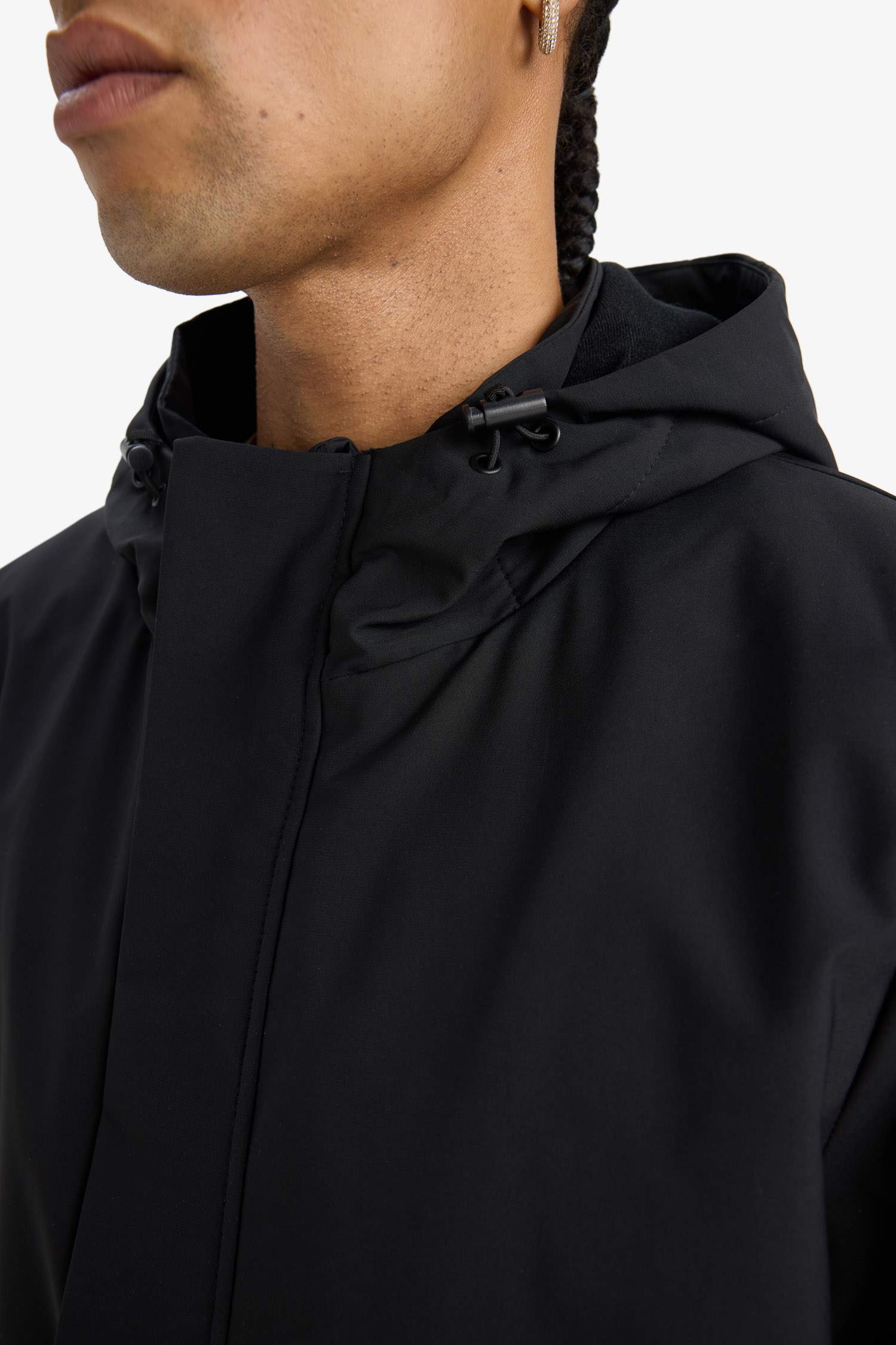 DeFactoFit Regular Fit Hooded Waterproof Rain Jacket