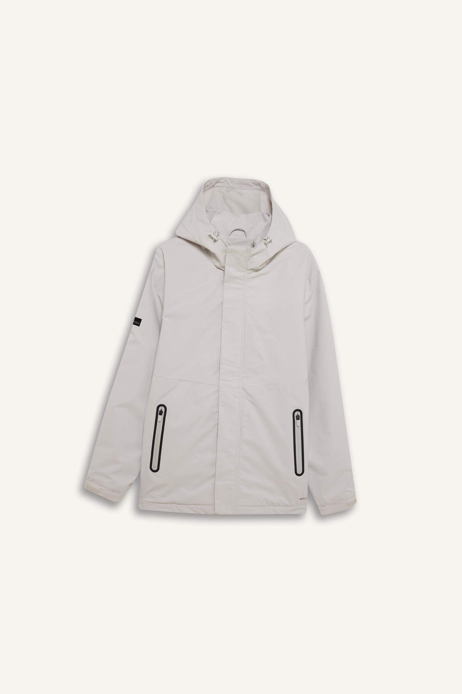 قصة عادية بغطاء للرأس طارد للماء