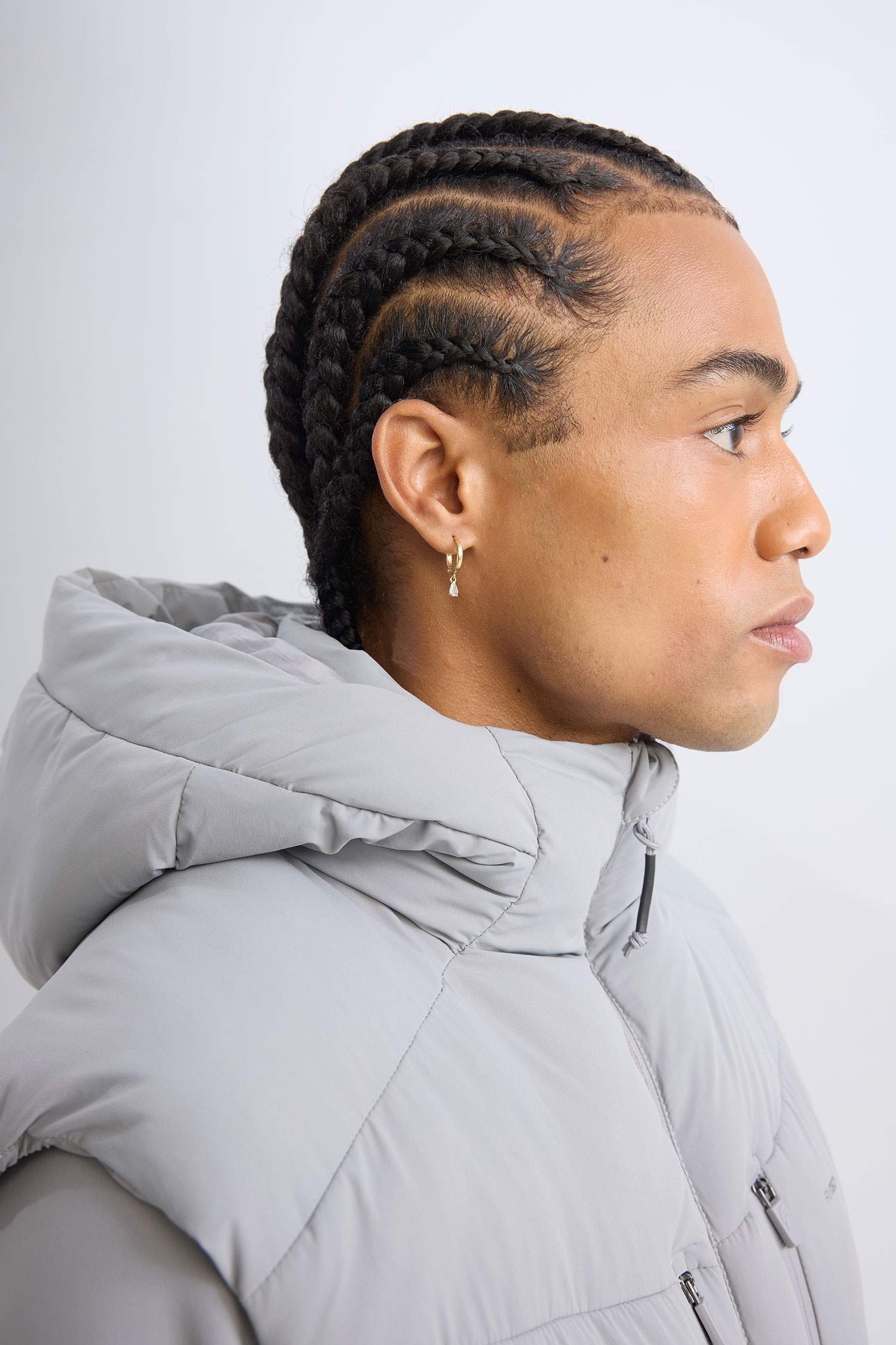 Su İtici Regular Fit Kapüşonlu Rüzgar Geçirmez Fermuarlı Mont