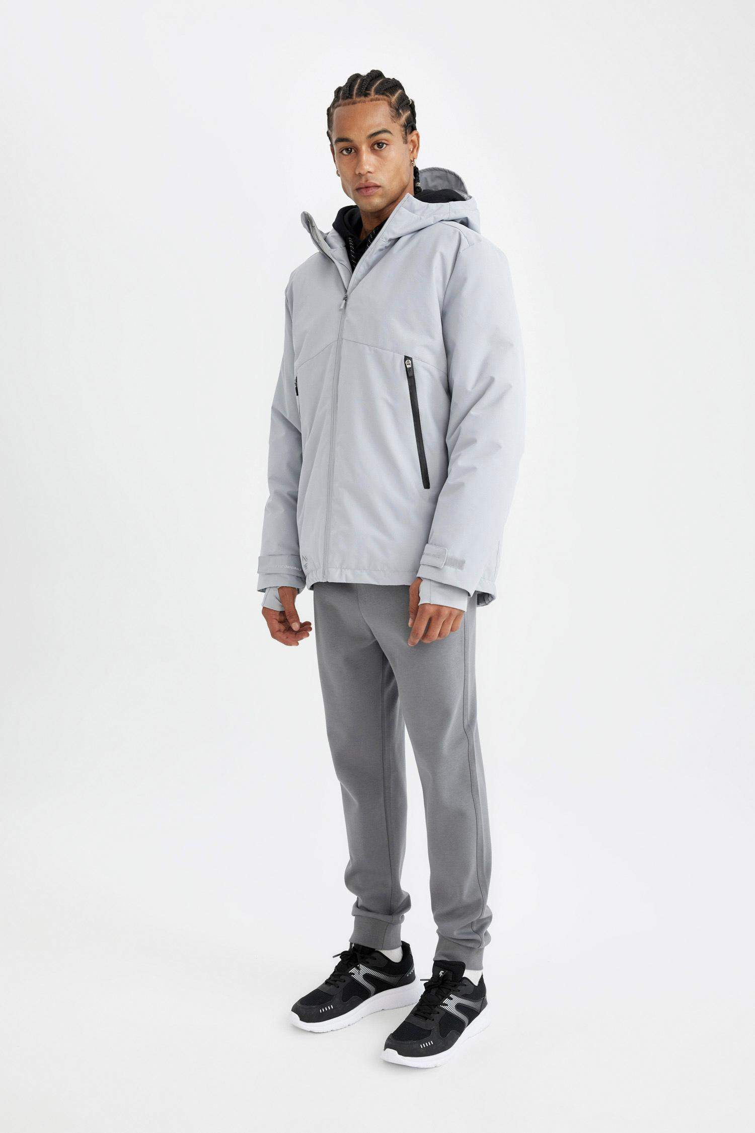 DeFactoFit Thermometer Waterproof Windproof Slim Fit Jacket