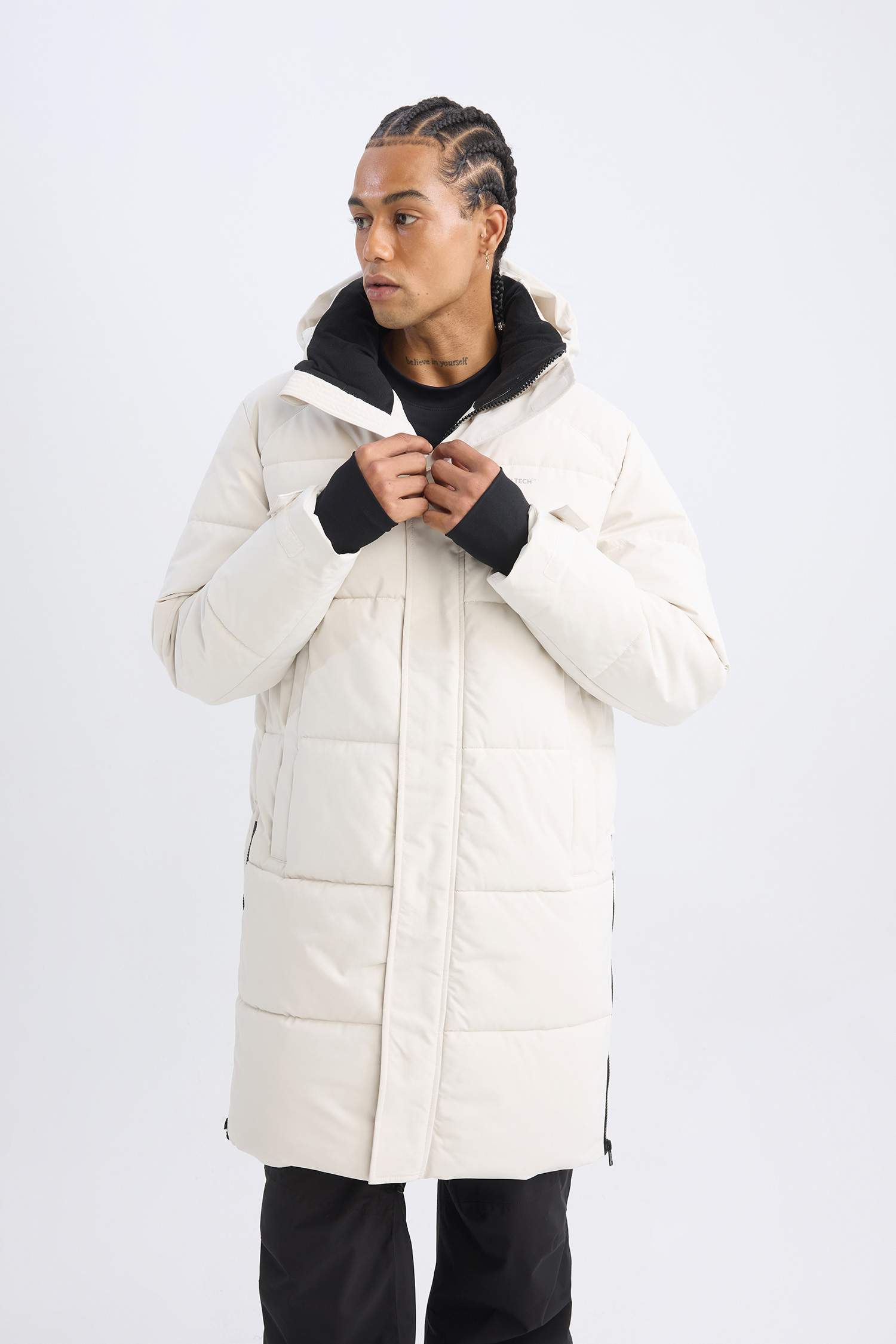 Куртка стандартного кроя с капюшоном, DeFactoFit