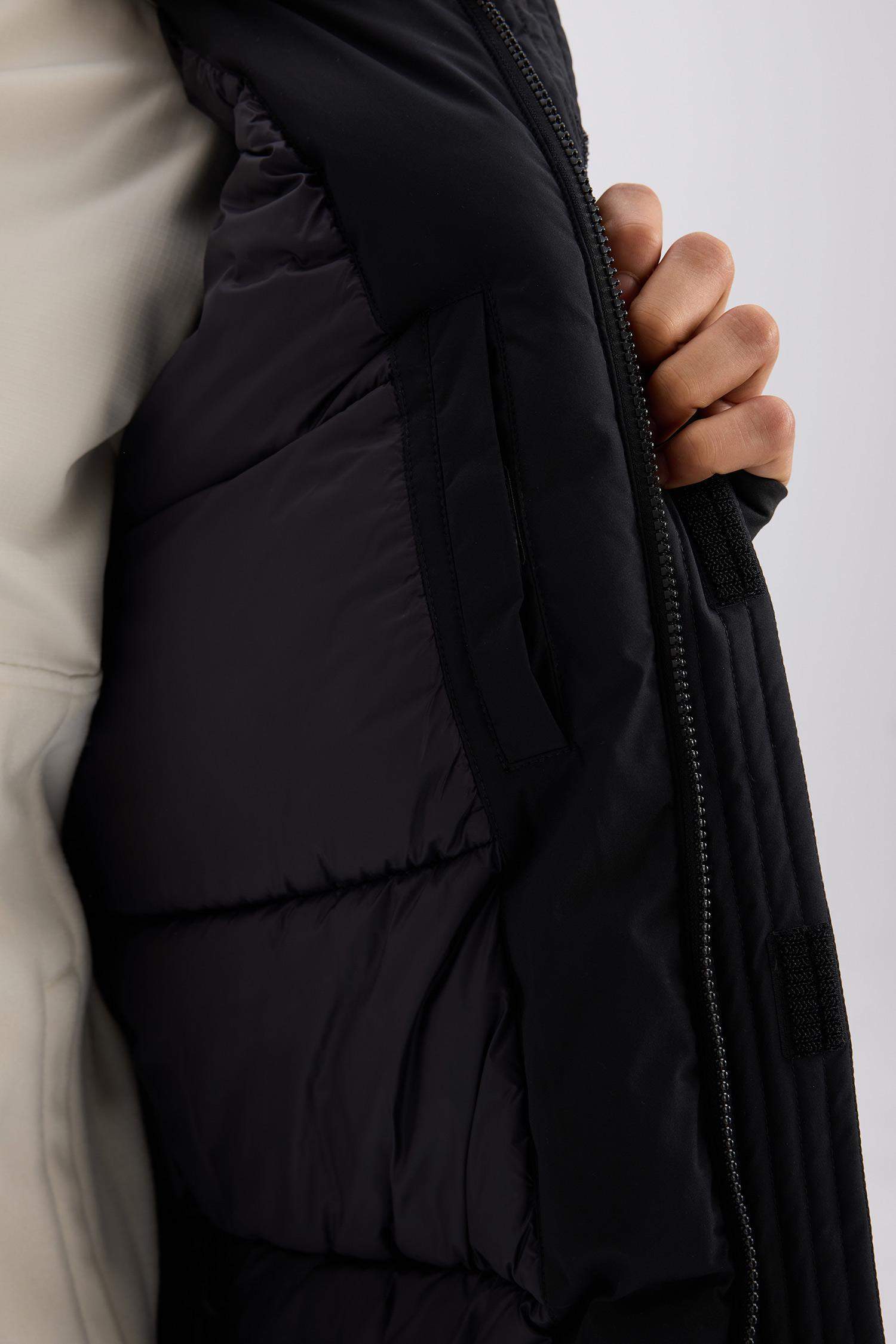 DeFactoFit Su İtici Regular Fit Kapüşonlu Rüzgar Geçirmez Parka Mont