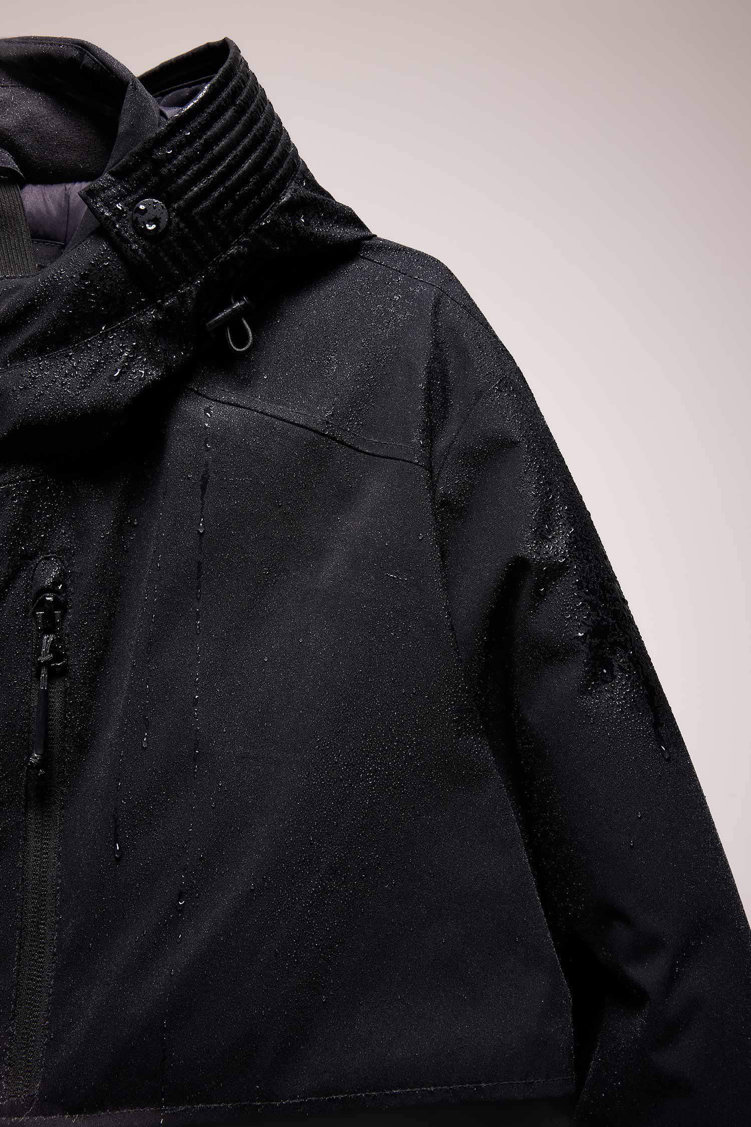 DeFactoFit Su İtici Regular Fit Kapüşonlu Rüzgar Geçirmez Parka Mont