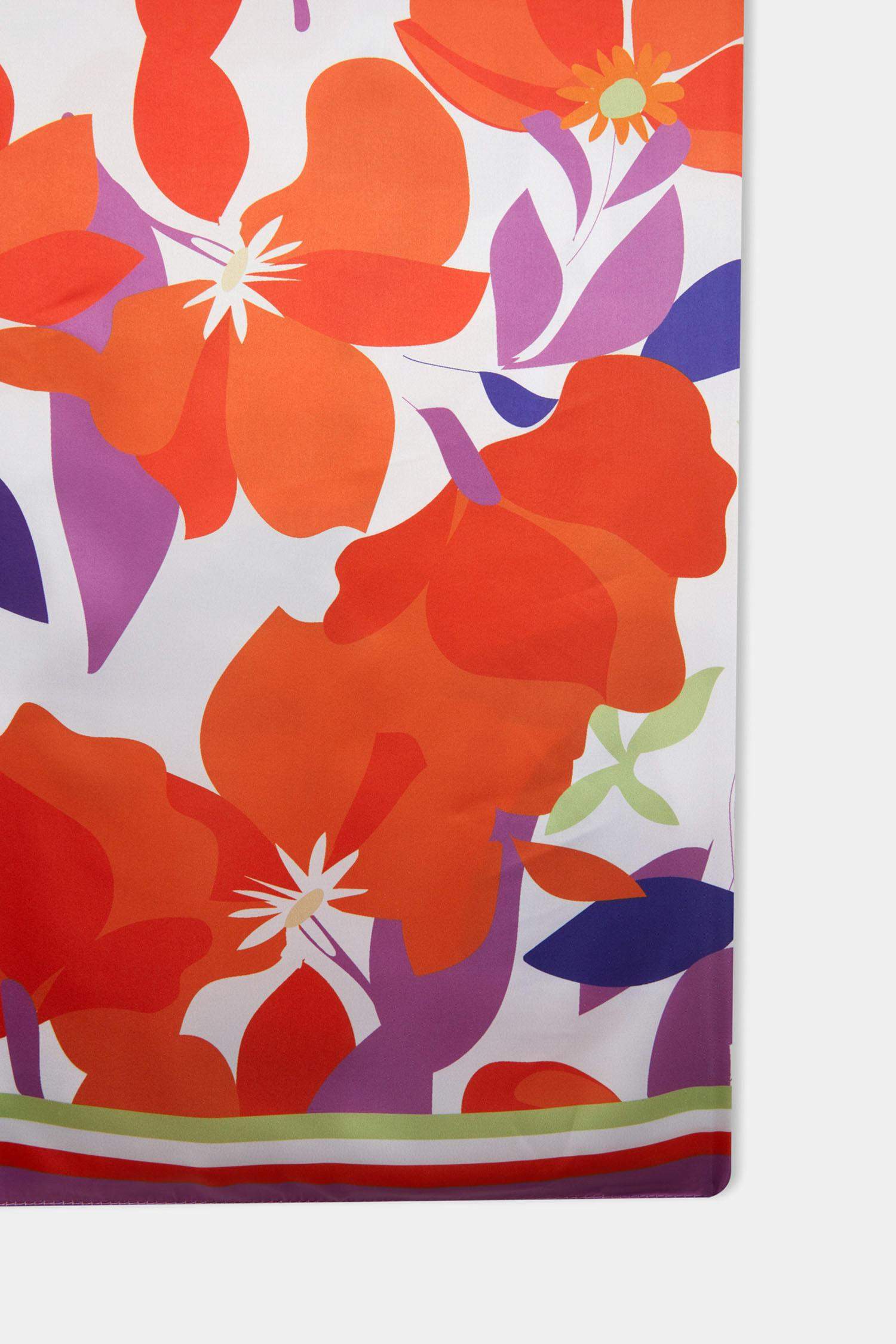 Kadın Çiçek Desenli Uzun Pareo