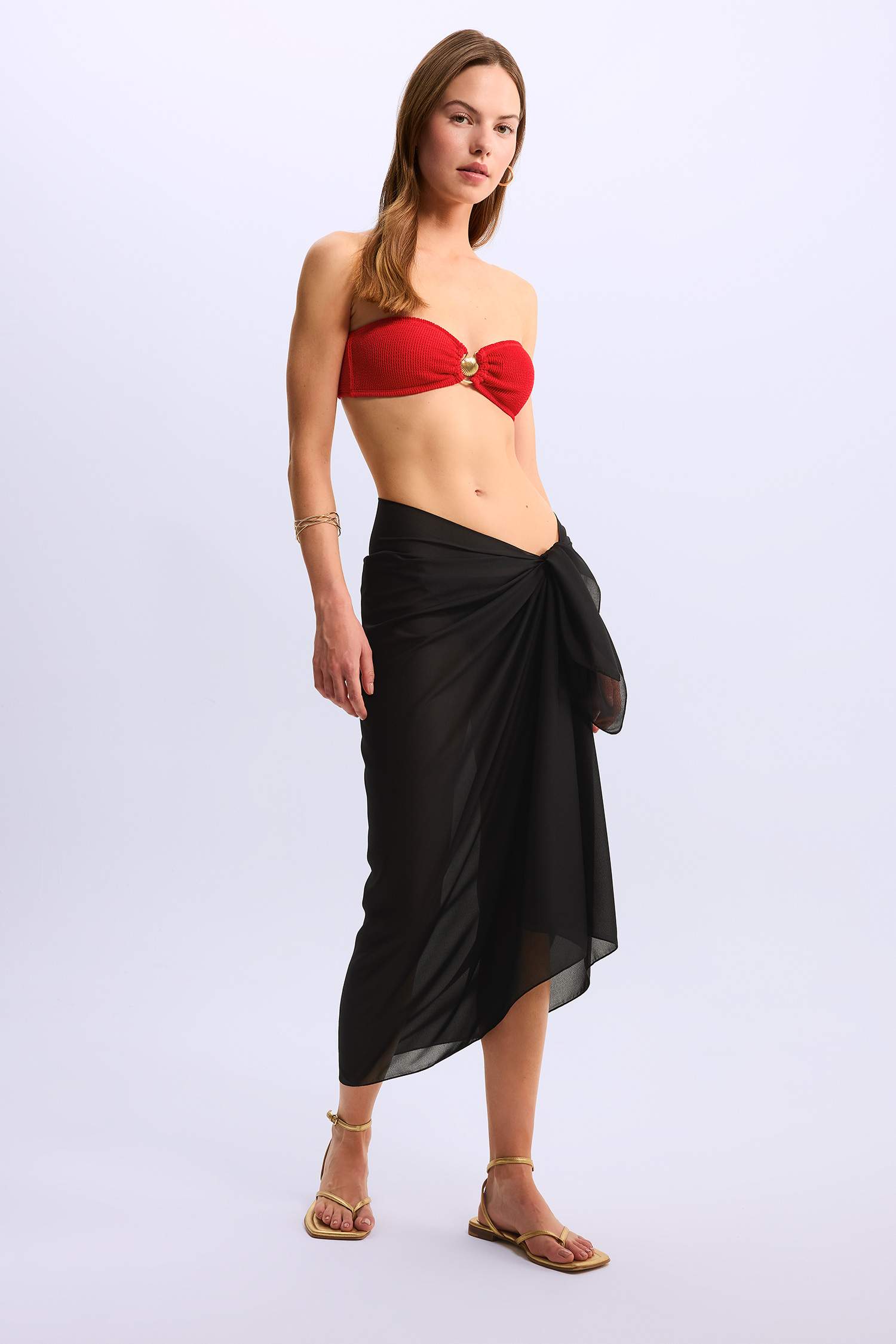 Paréo long basique pour femme