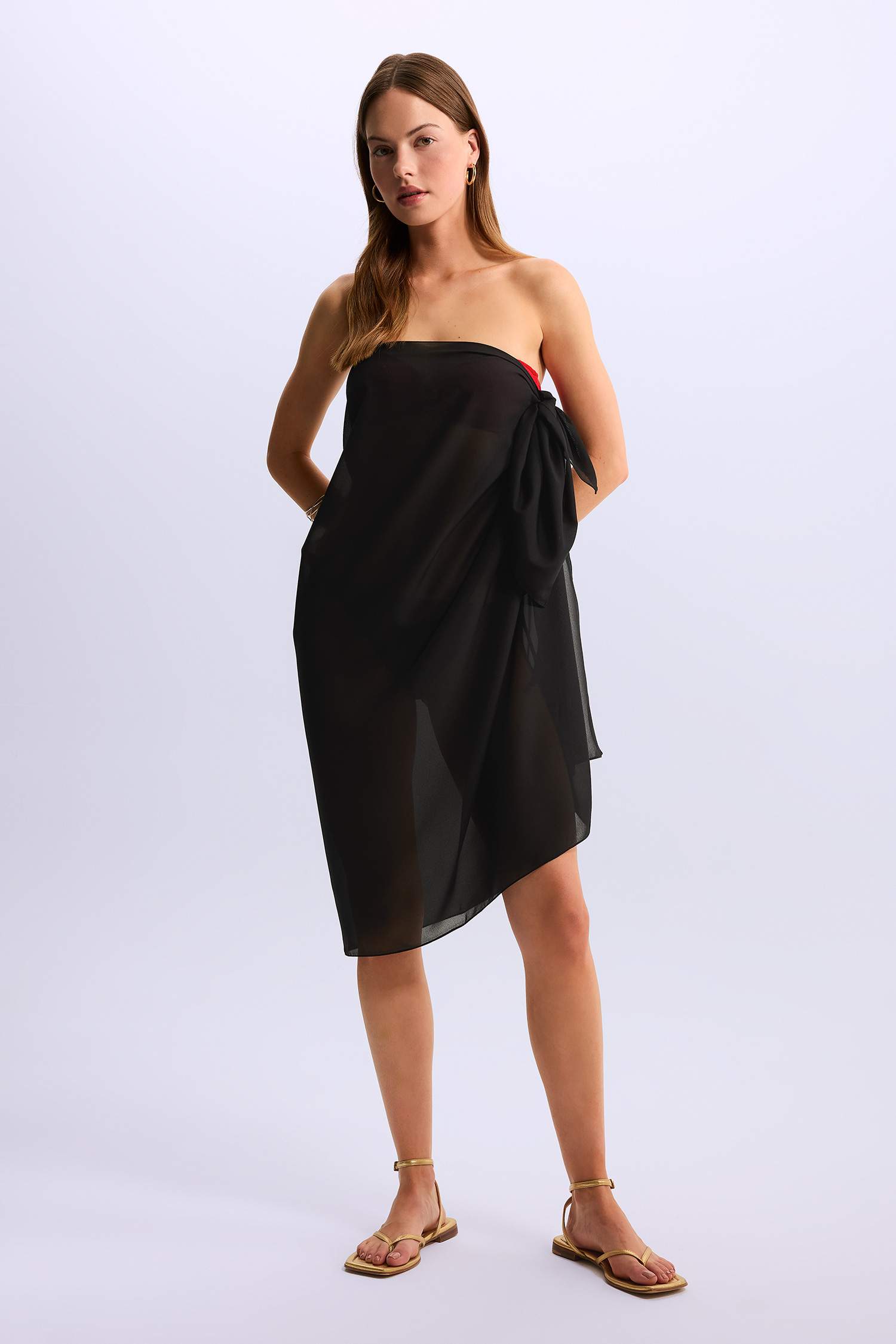 Paréo long basique pour femme