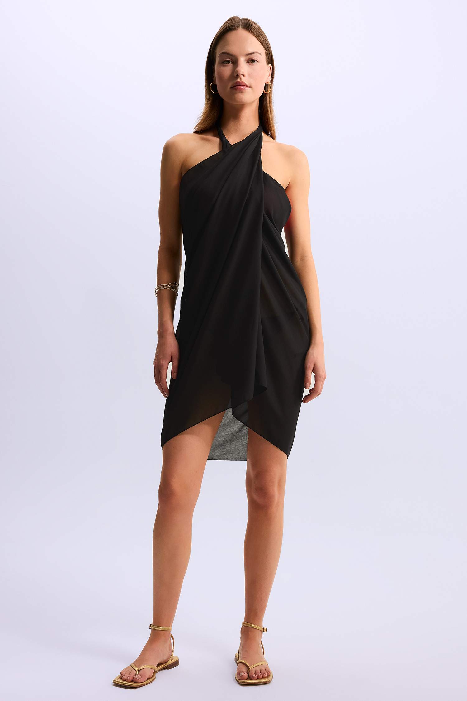 Paréo long basique pour femme