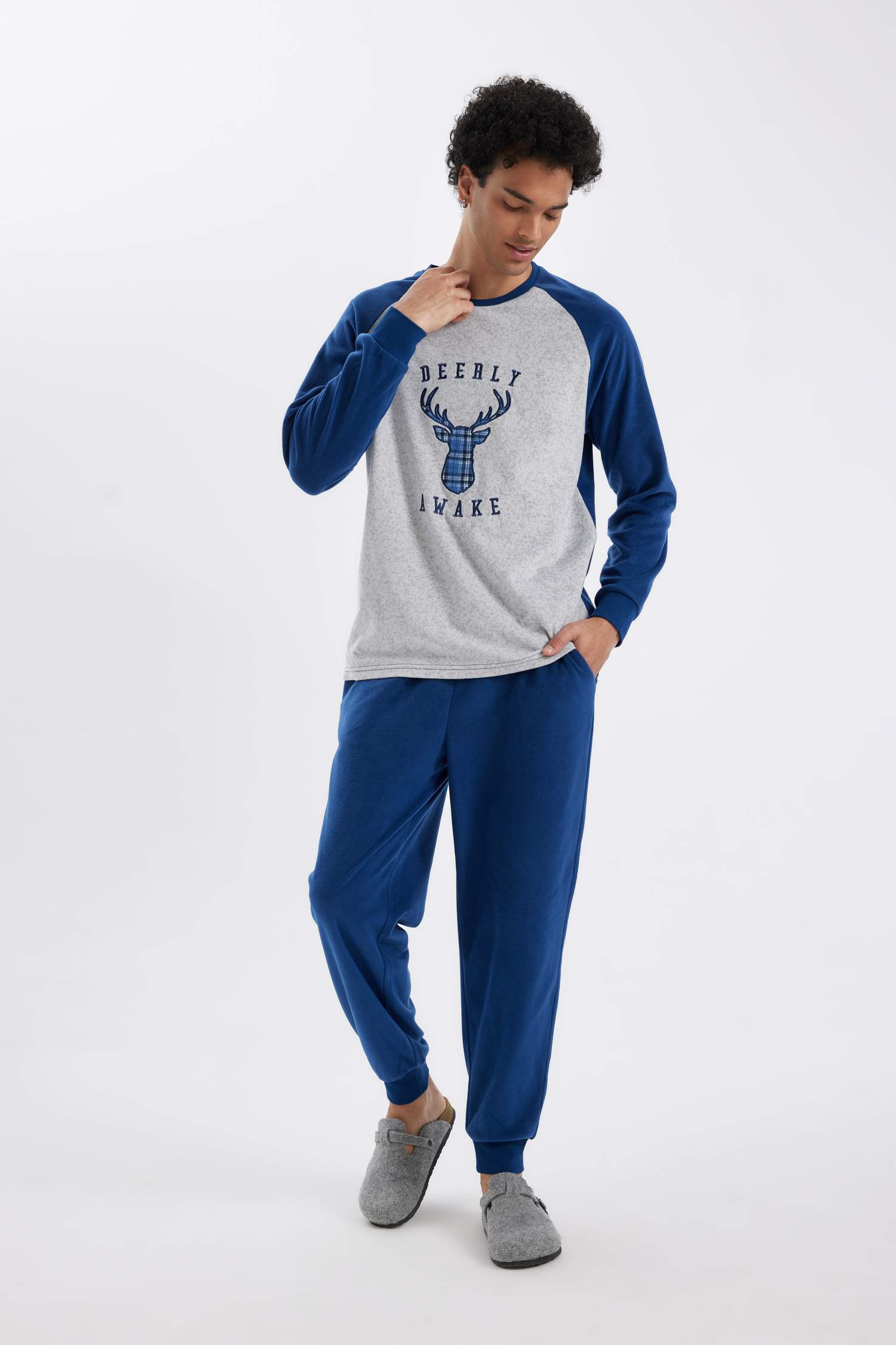 Regular Fit Long Sleeve 2 Piece Polar Fleece Set