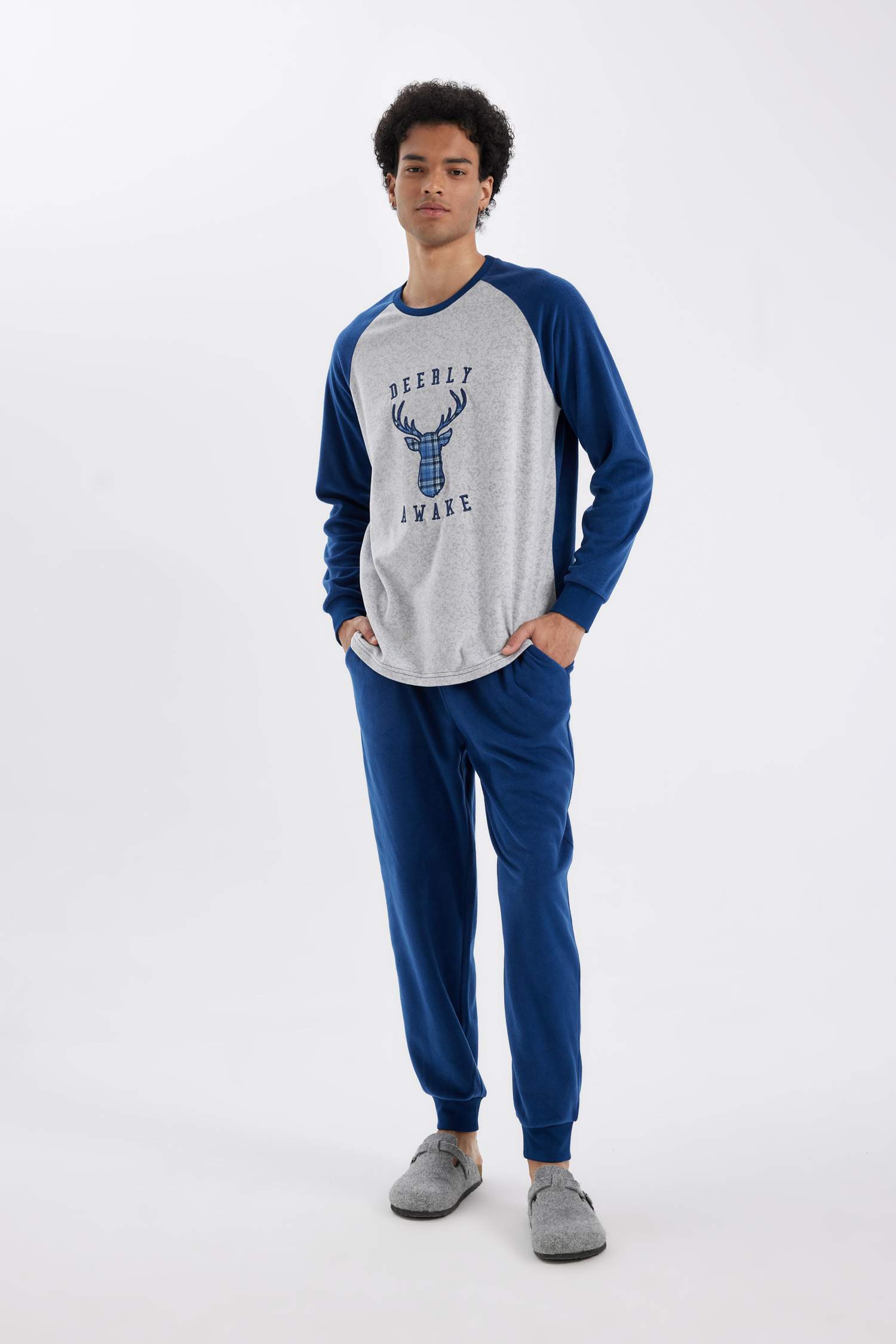 Regular Fit Long Sleeve 2 Piece Polar Fleece Set