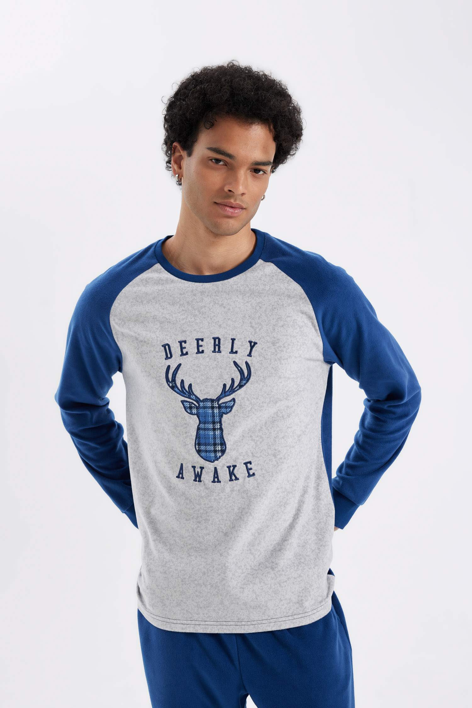 Regular Fit Long Sleeve 2 Piece Polar Fleece Set