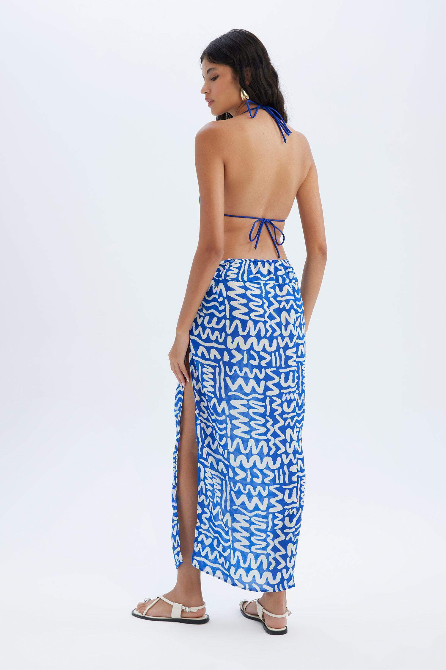 تنورة بحر قصة عادية بفتحة من Fall in Love