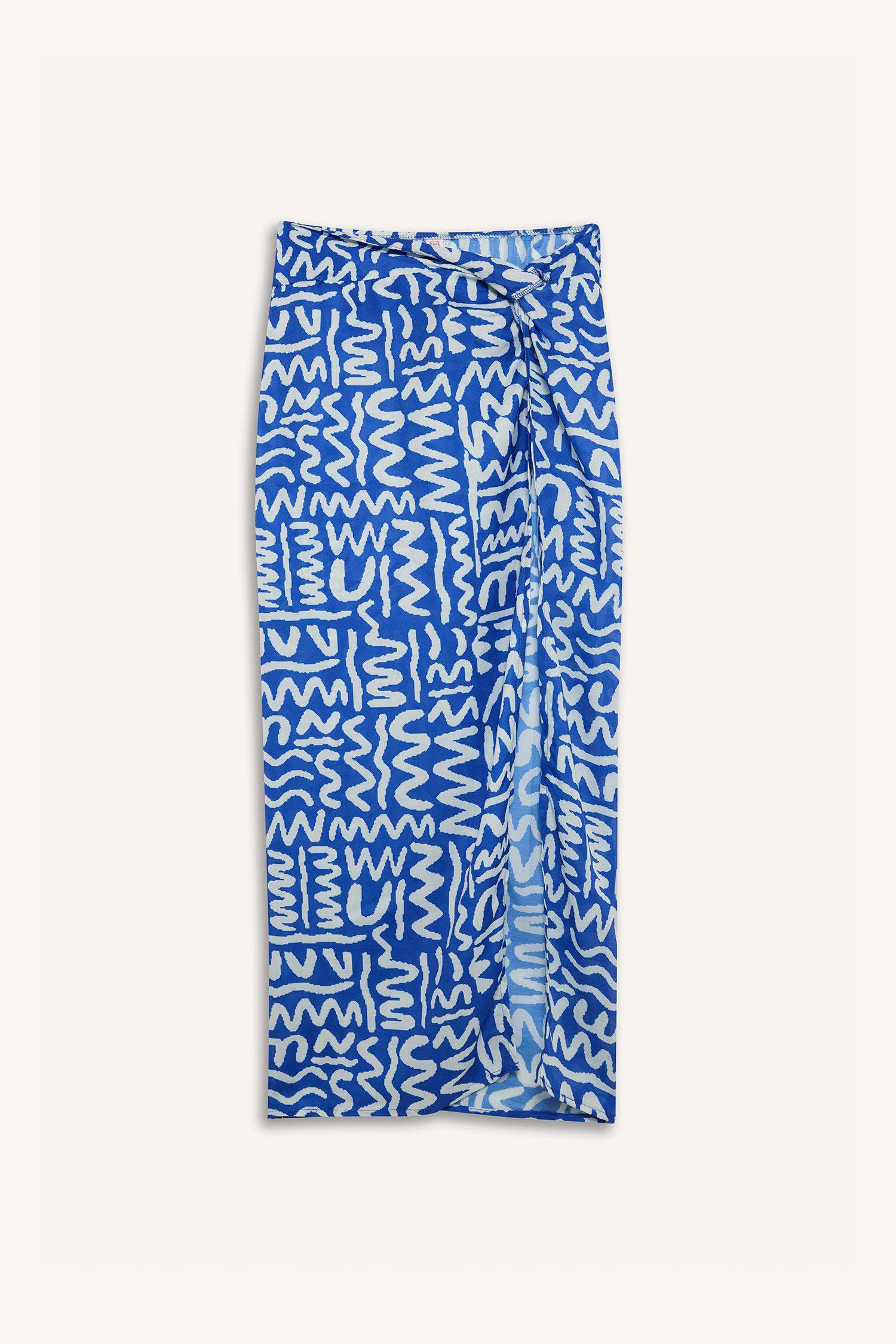 تنورة بحر قصة عادية بفتحة من Fall in Love