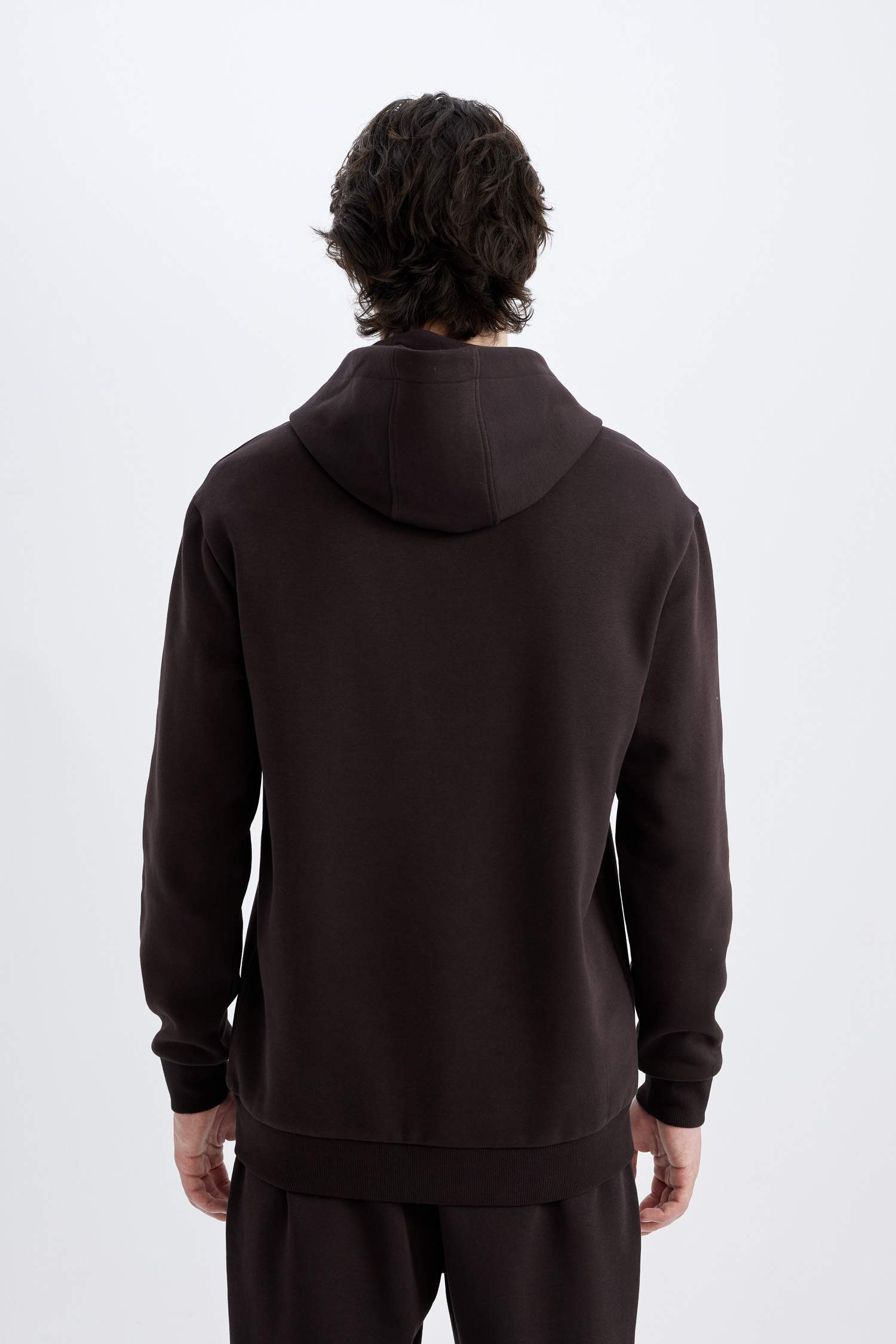 Regular Fit Kapüşonlu Baskılı Sweatshirt