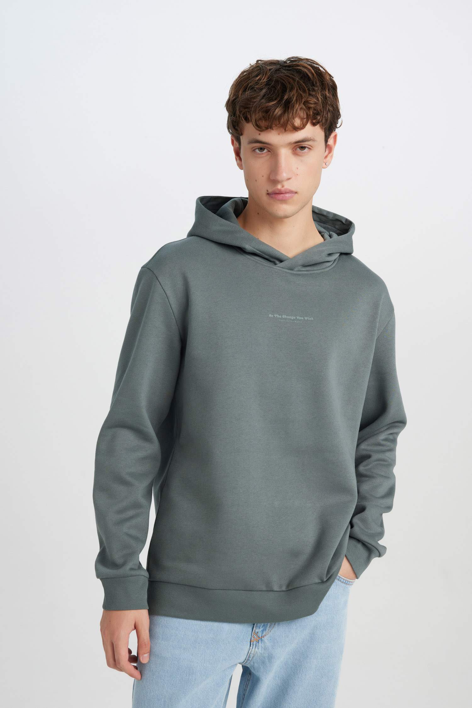 Regular Fit Printed Long Sleeve Sweatshirt