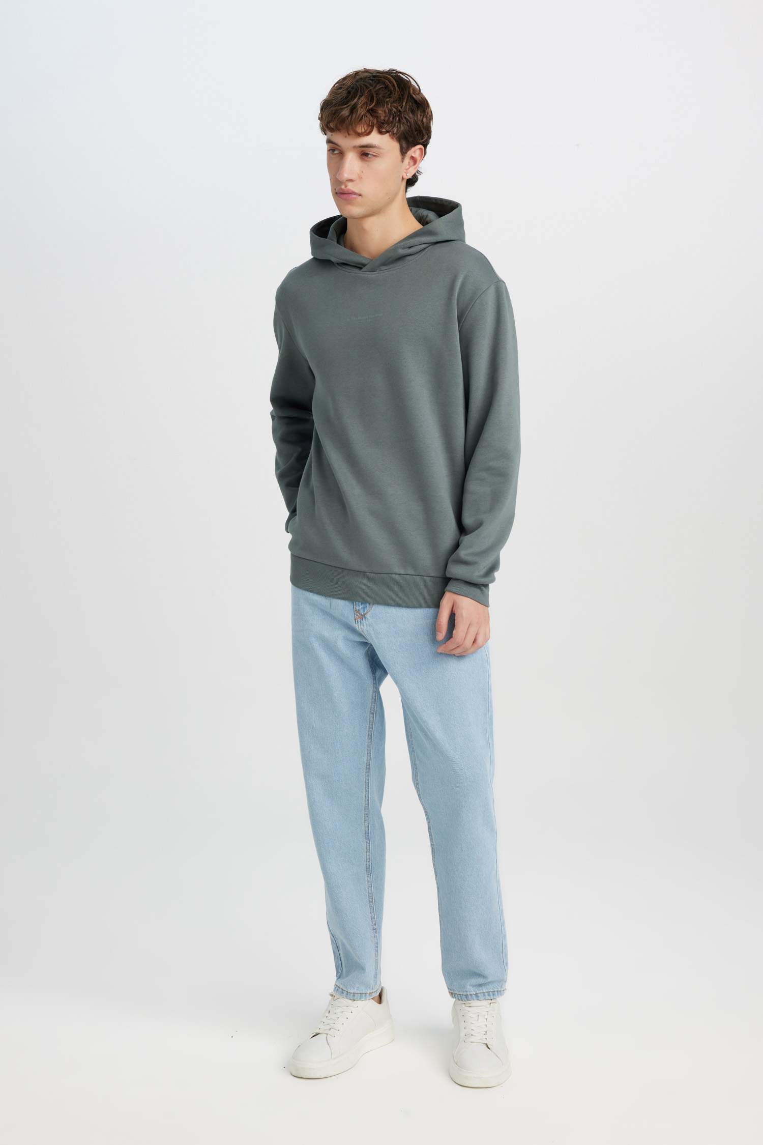 Regular Fit Printed Long Sleeve Sweatshirt