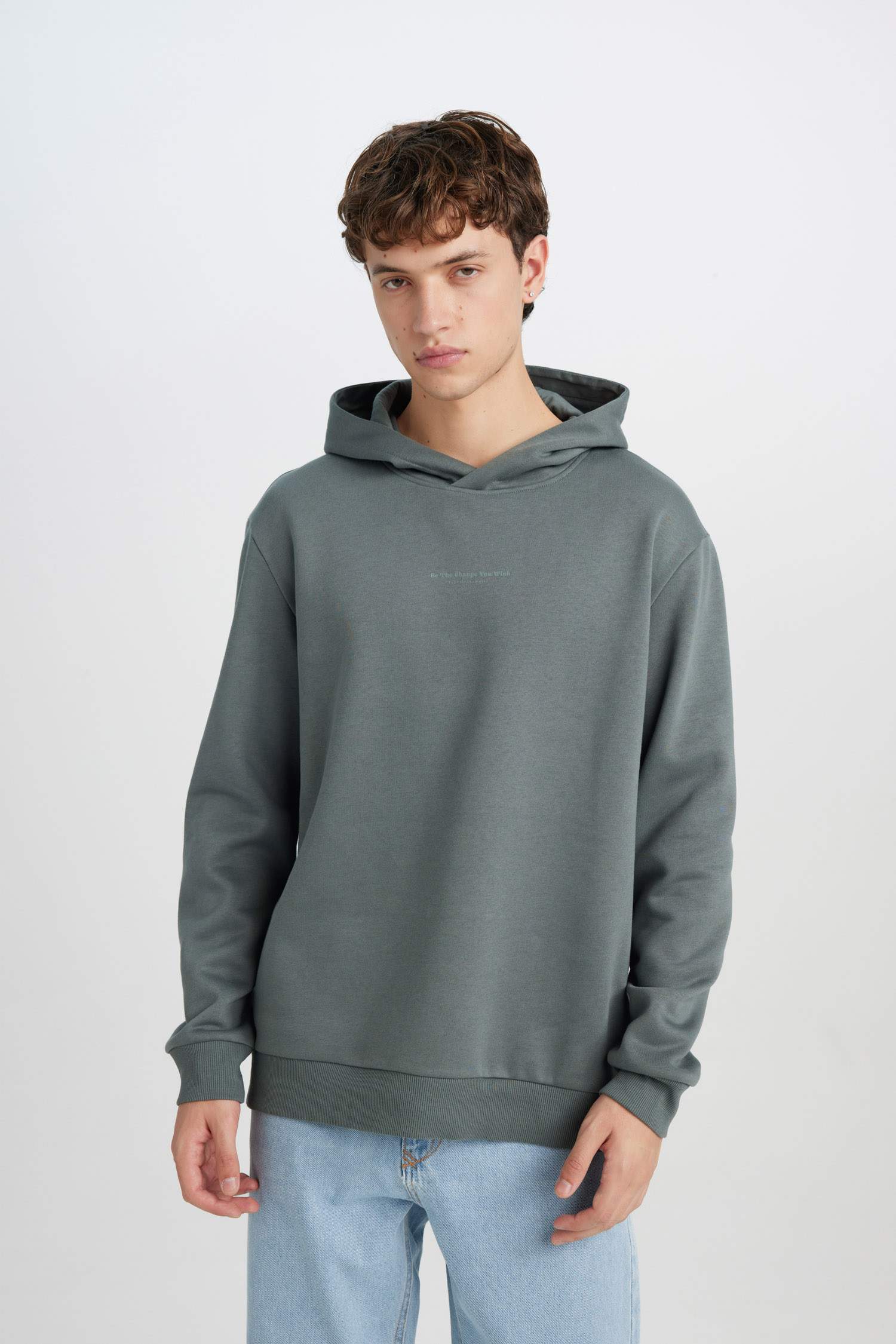 Regular Fit Printed Long Sleeve Sweatshirt