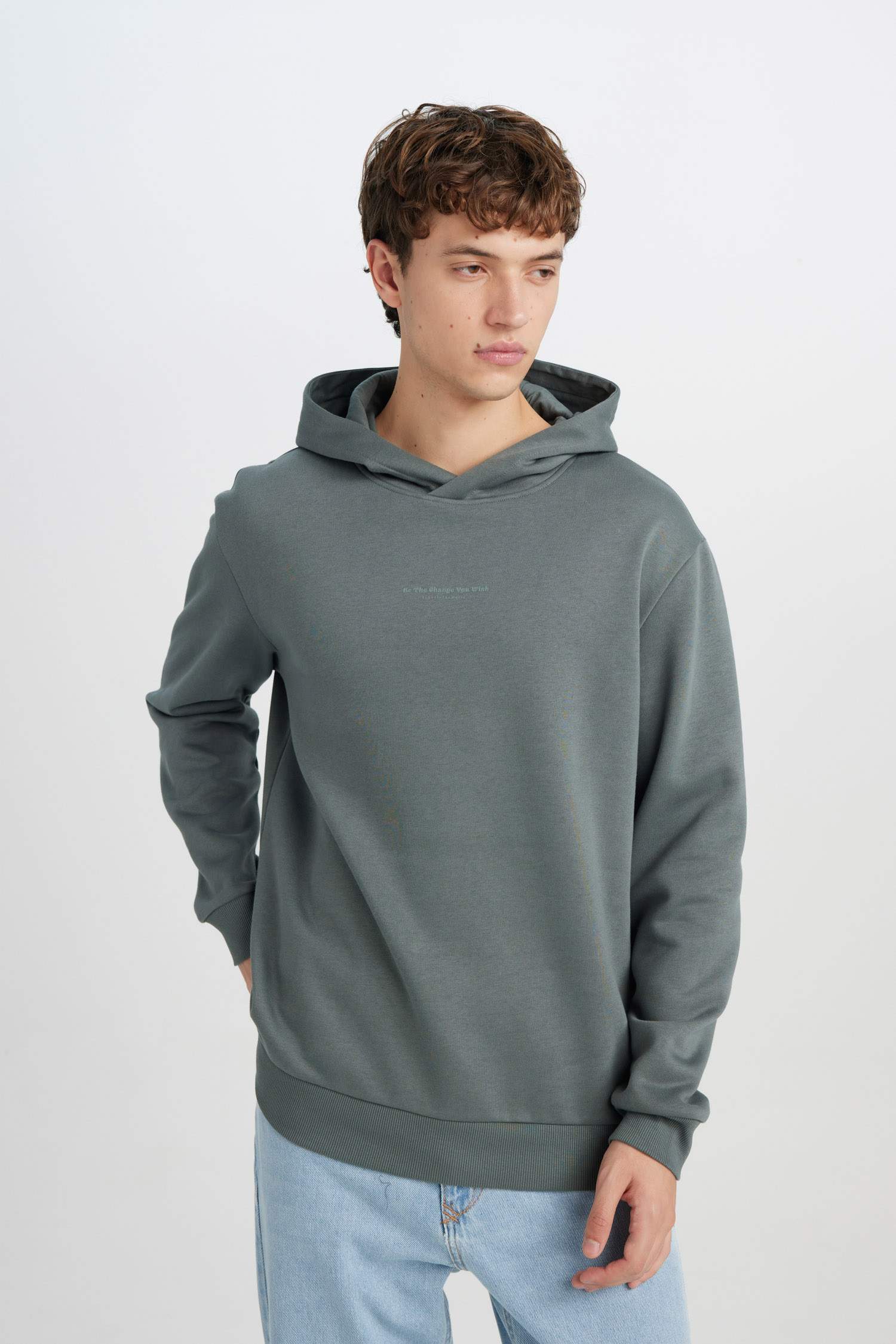 Regular Fit Printed Long Sleeve Sweatshirt