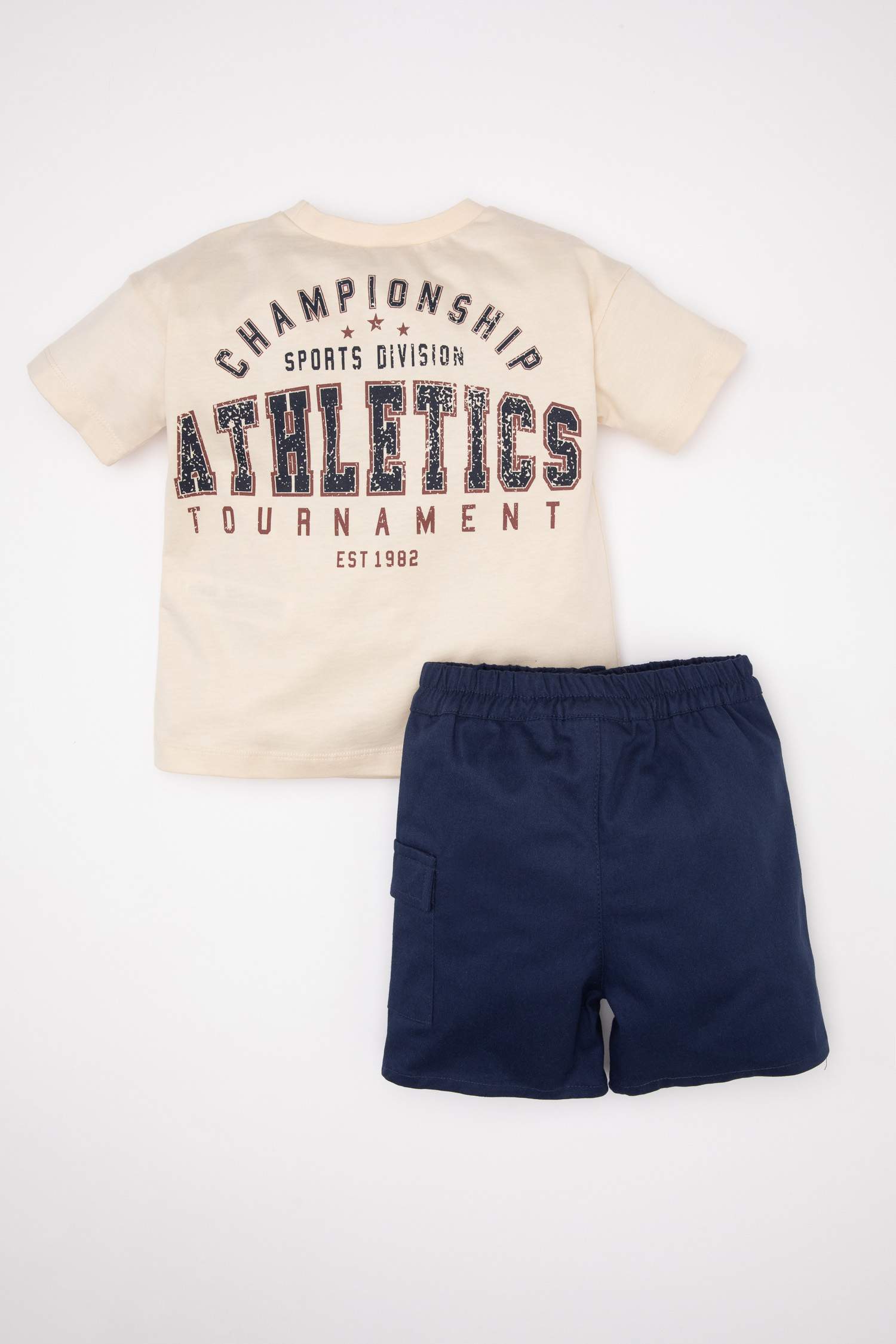 Baby Boy Printed Short Sleeve T-Shirt Shorts 2 Piece Set