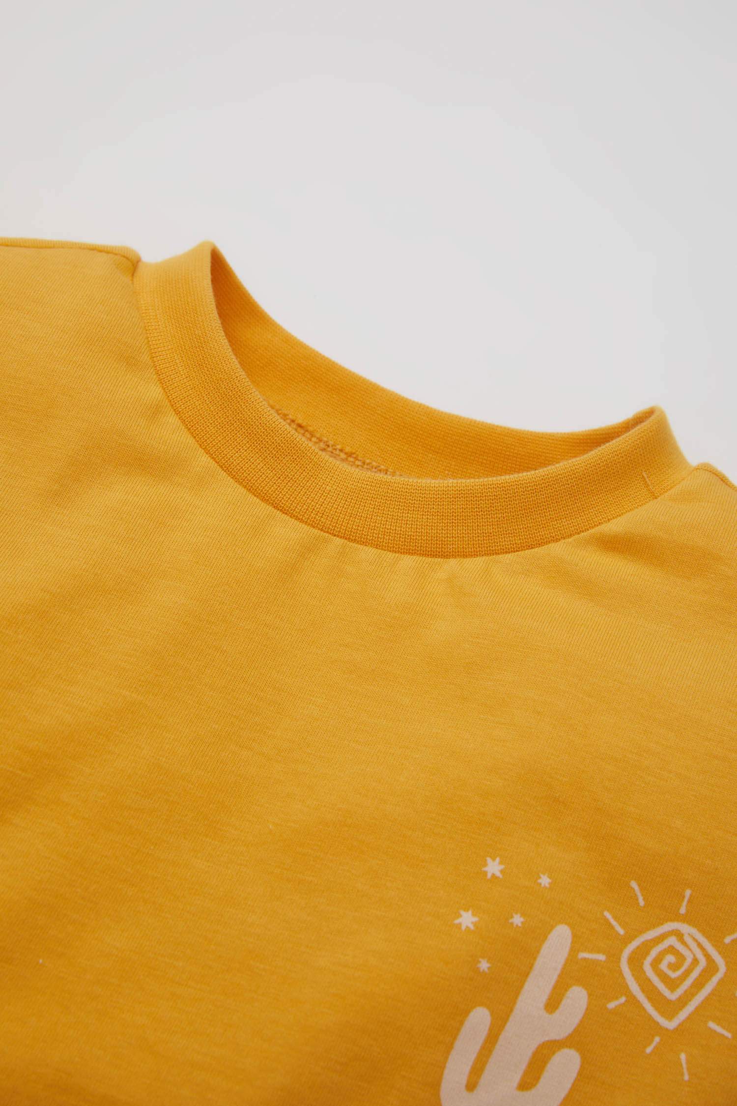 Erkek Bebek 2'li Takım Baskılı Kısa Kollu Tişört Şort