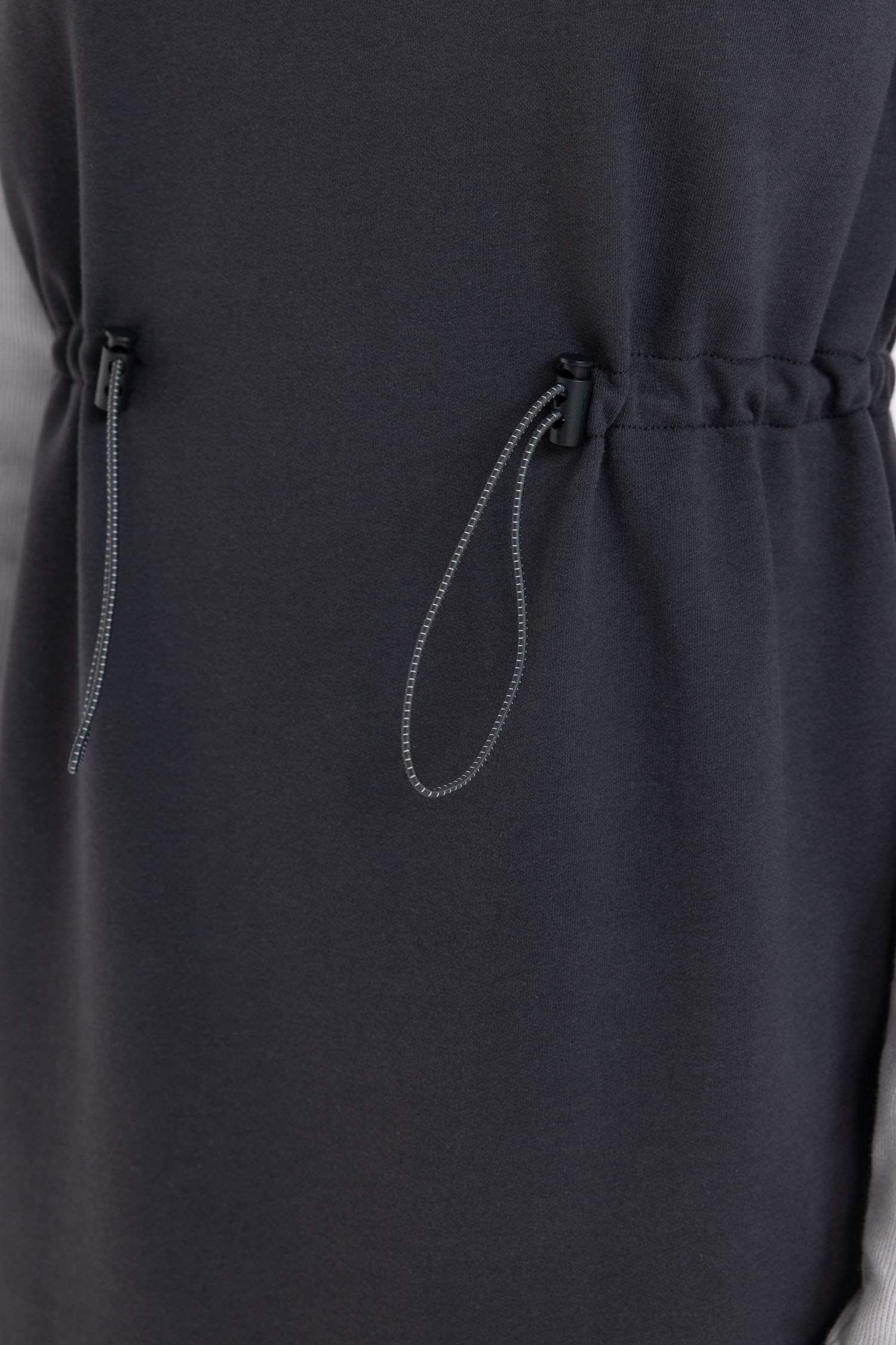 Robe Longue en tissu Sweat-shirt fin à coupe régulière