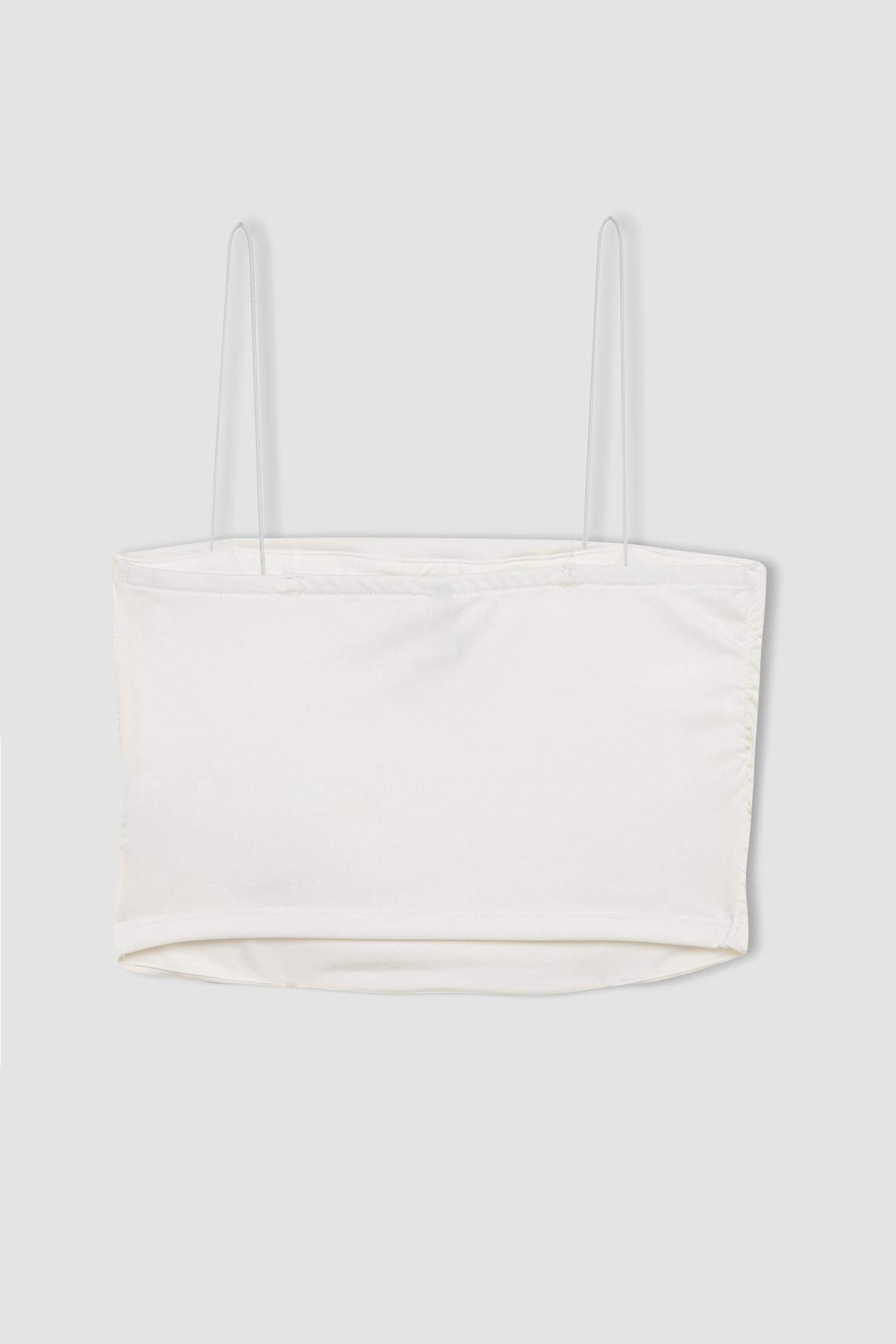 Slim Fit Dar Kesim İnce Askılı Bluz