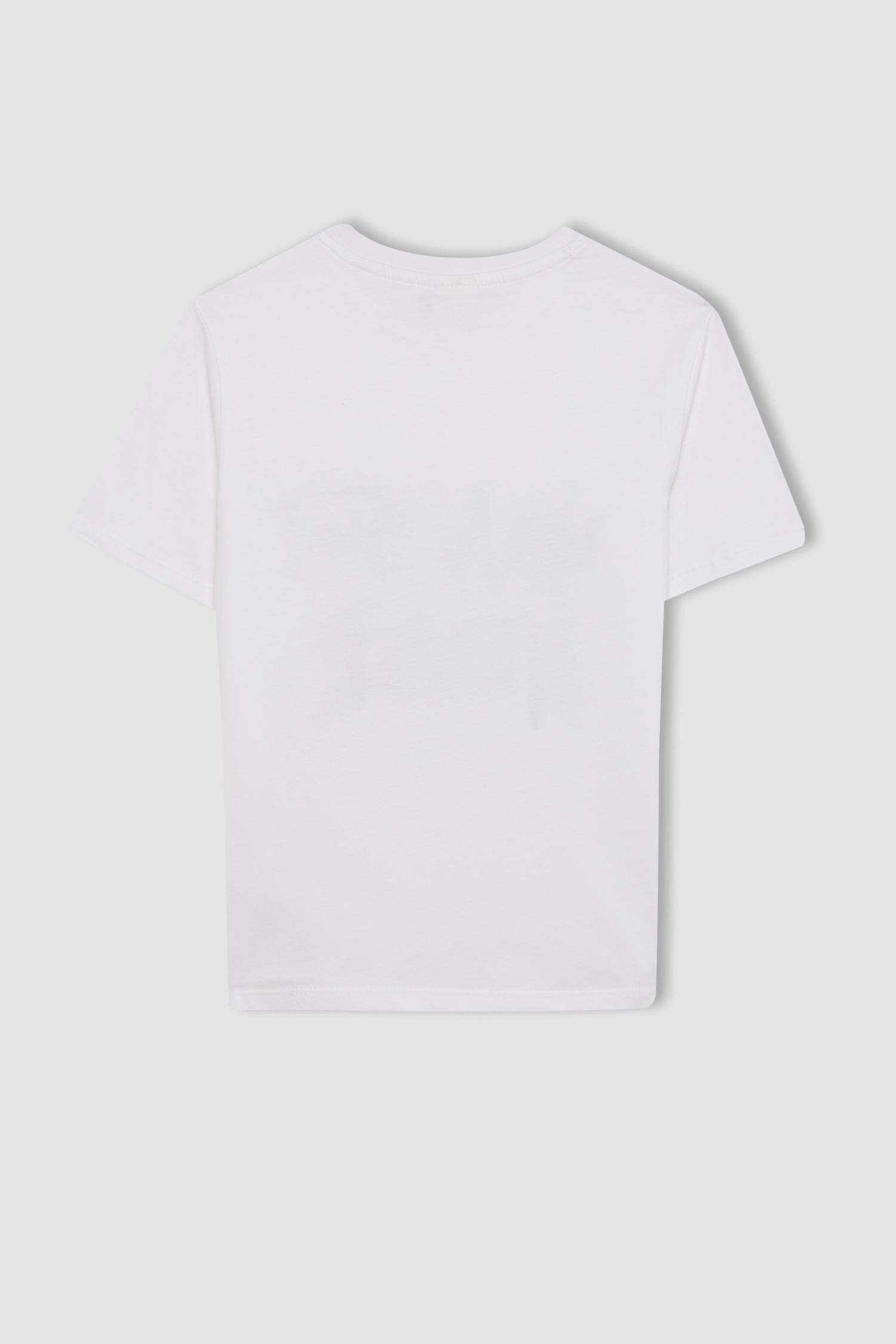 تيشيرت ولادي قصة عادية بياخة مستديرة متغير اللون