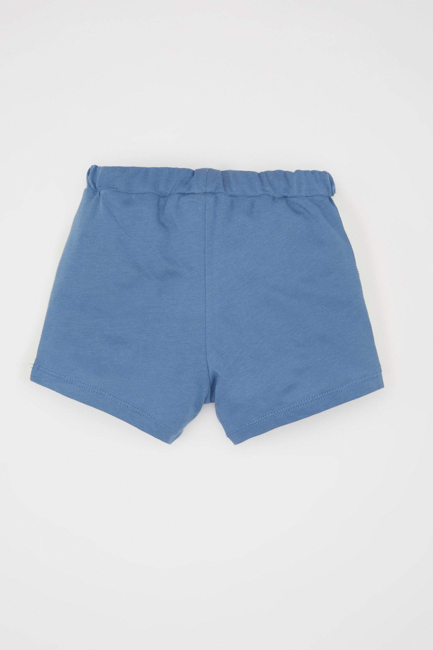 Baby Boy Regular Fit Color Block Shorts