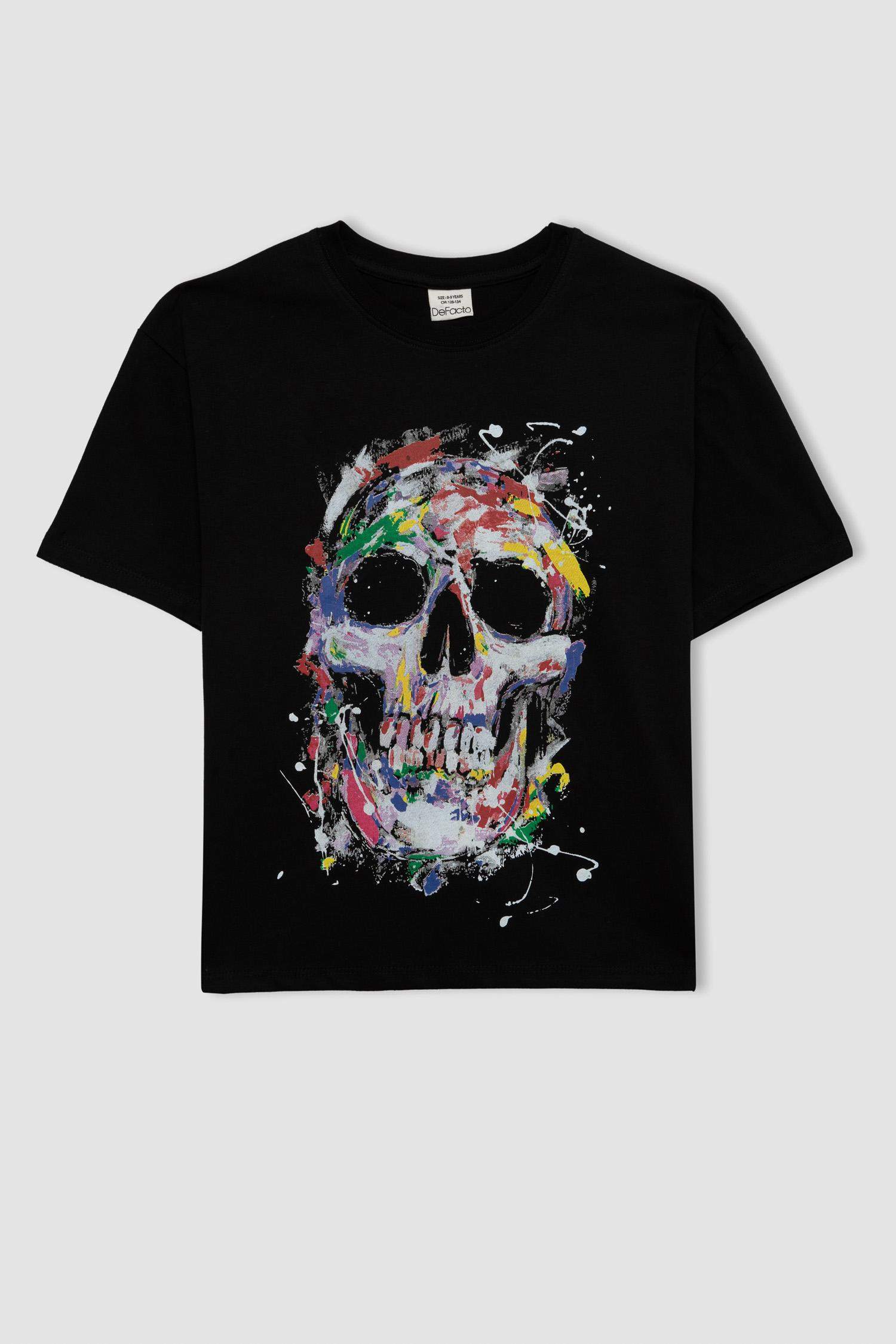 Boy Oversize Fit Crew Neck Printed T-Shirt