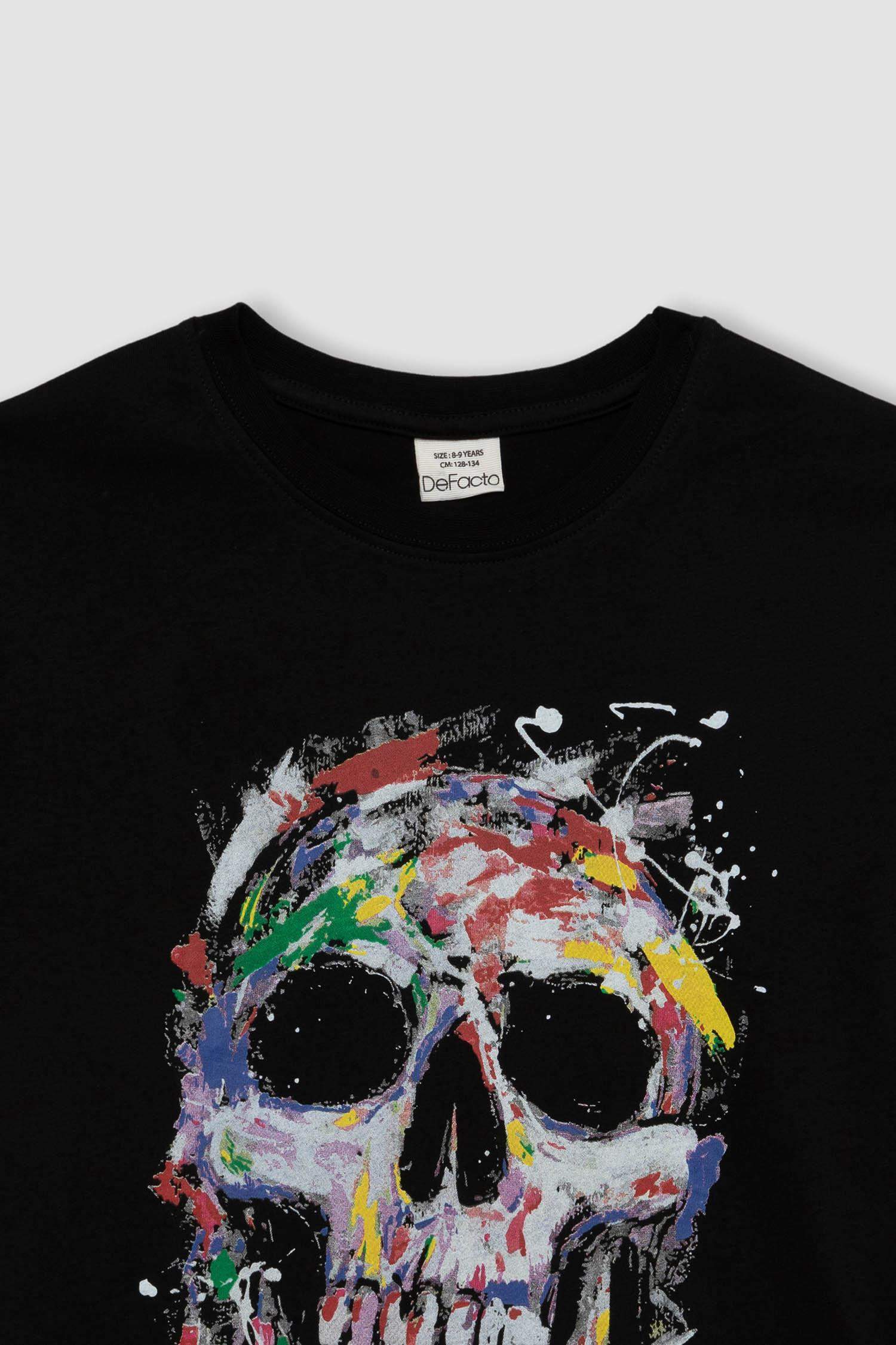 Boy Oversize Fit Crew Neck Printed T-Shirt