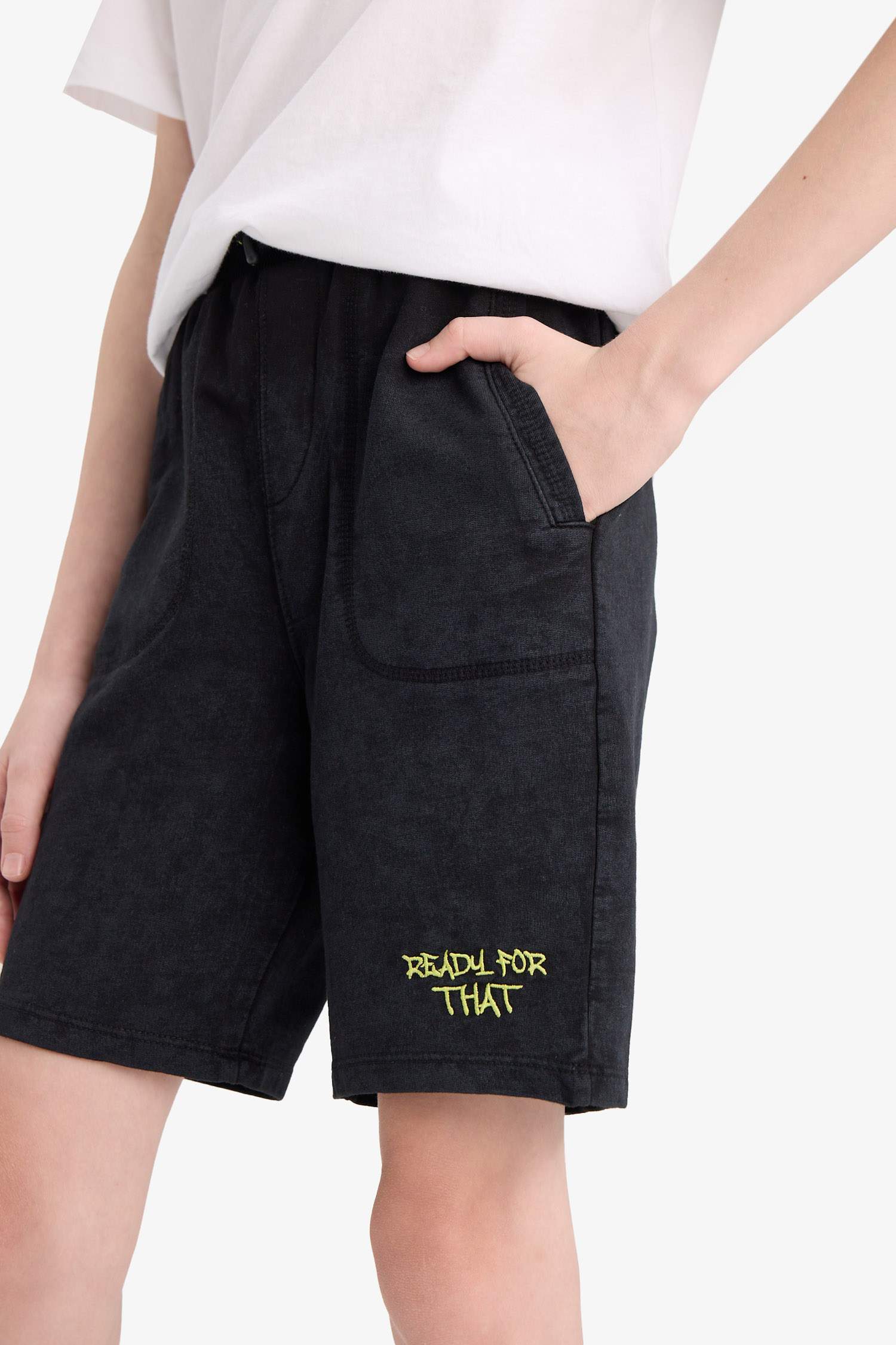 Boy Sweatshirt Fabric Shorts