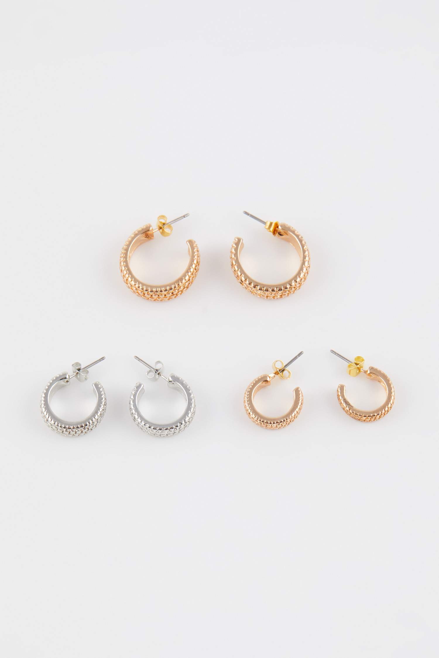 Kadın 3'lü Halka Küpe