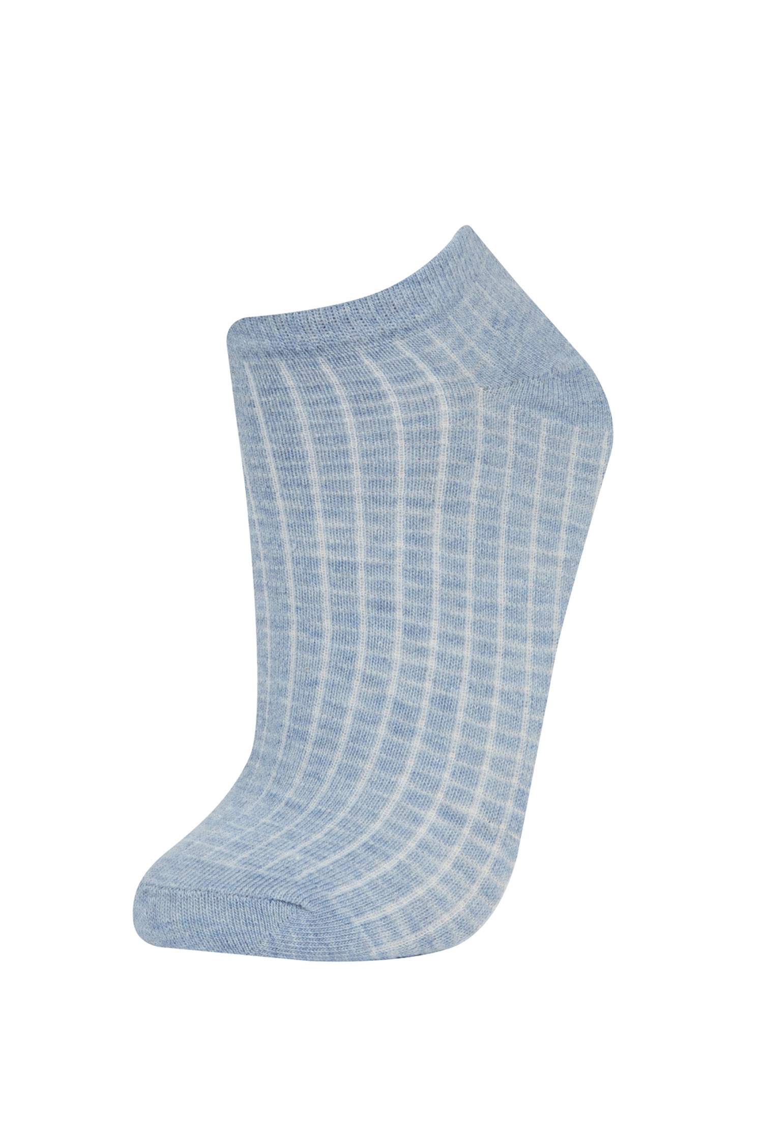 Kadın 5'li Pamuklu Patik Çorap