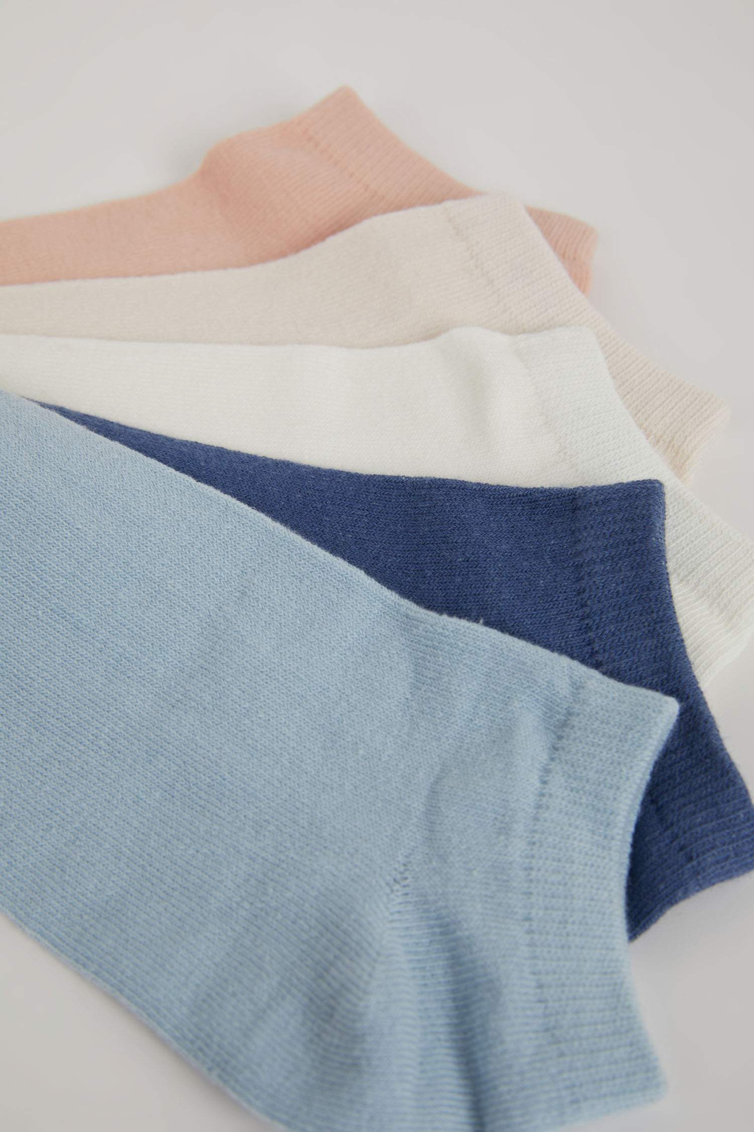 Kadın 5'li Pamuklu Patik Çorap