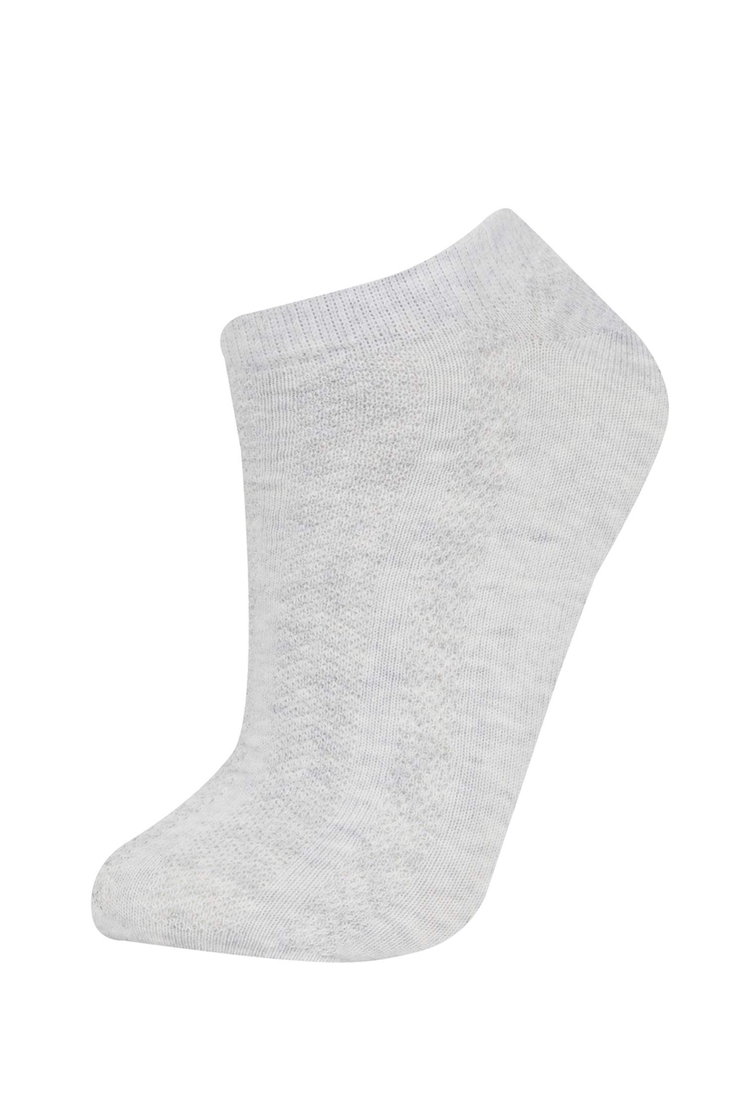 Kadın 3'lü Pamuklu Patik Çorap