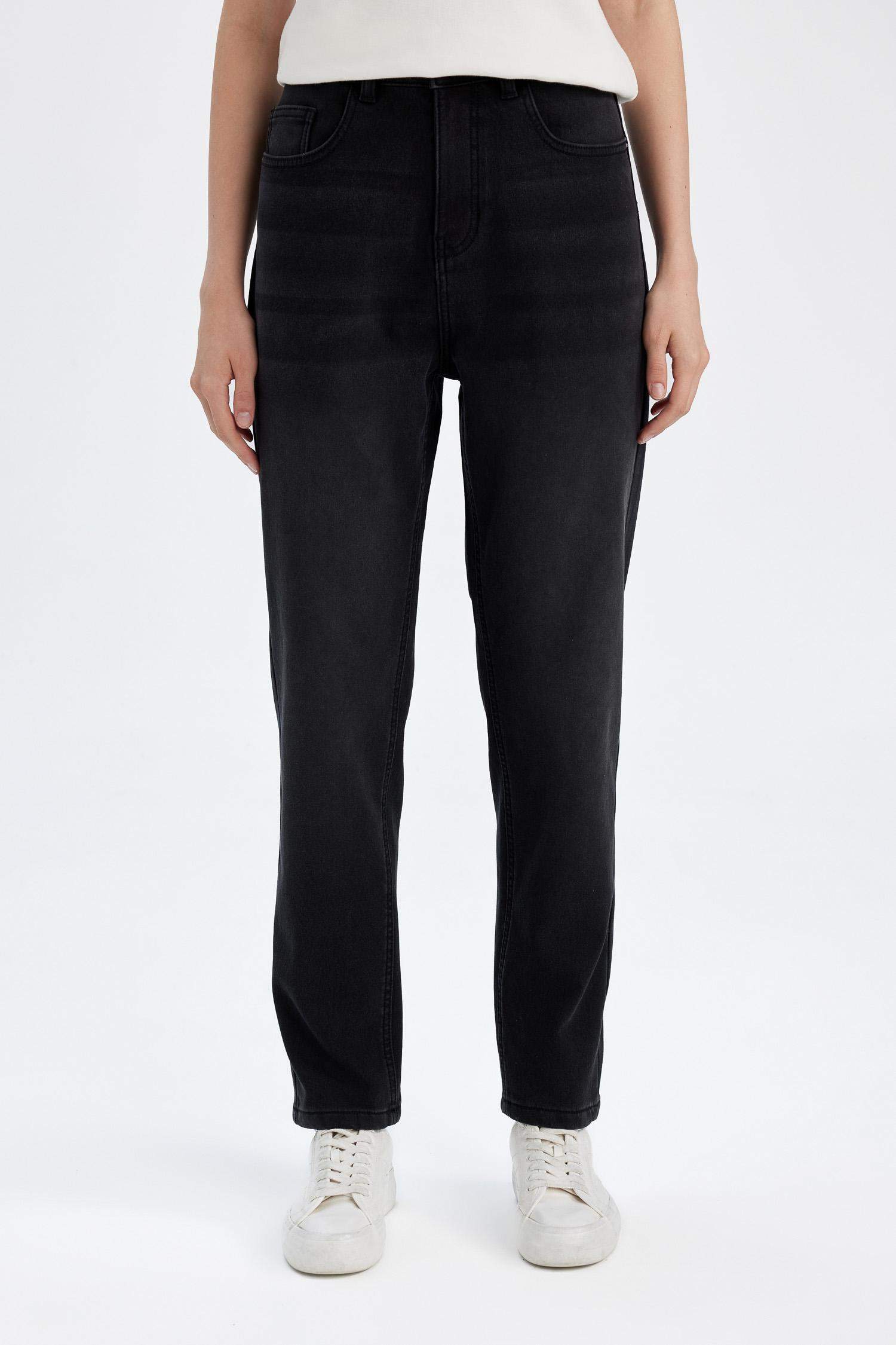 Lina Comfort Mom Yüksek Bel Bilek Boy Jean Pantolon