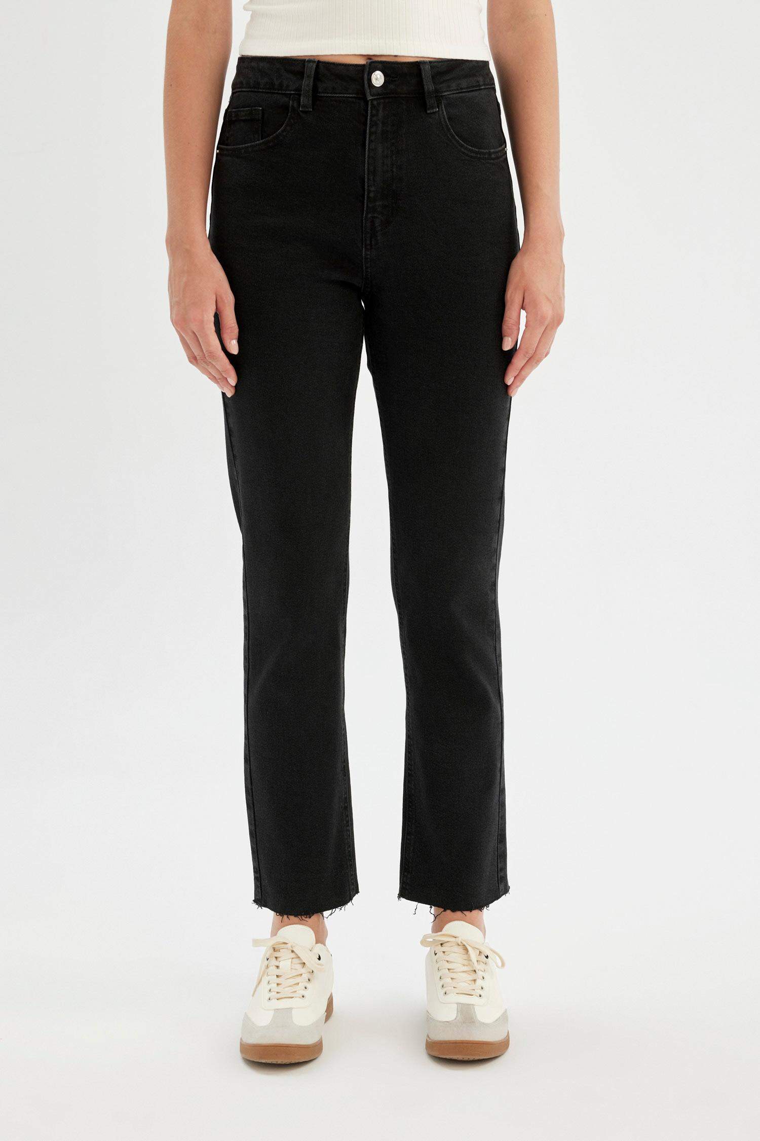 Mary Vintage Straight Fit Yüksek Bel Bilek Boy Jean Pantolon