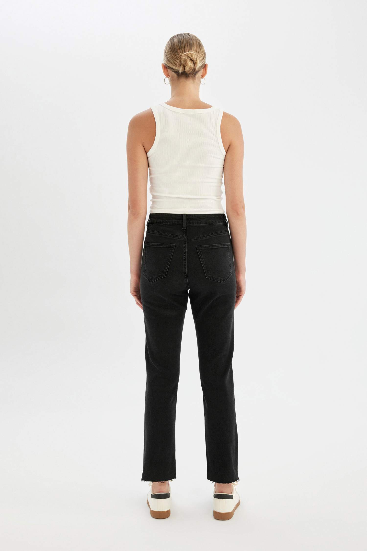 Mary Vintage Straight Fit Yüksek Bel Bilek Boy Jean Pantolon