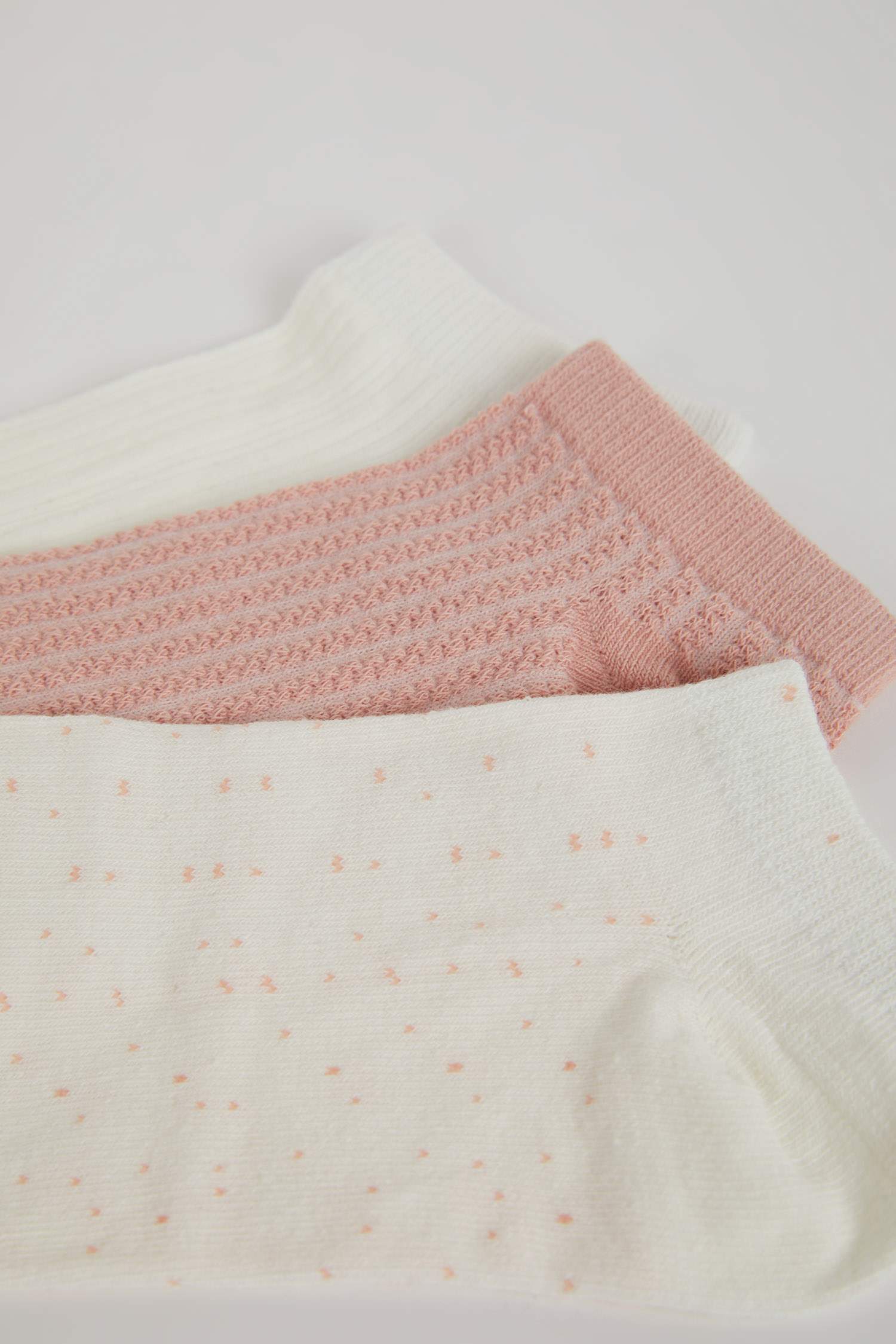 Kadın 3'lü Pamuklu Patik Çorap