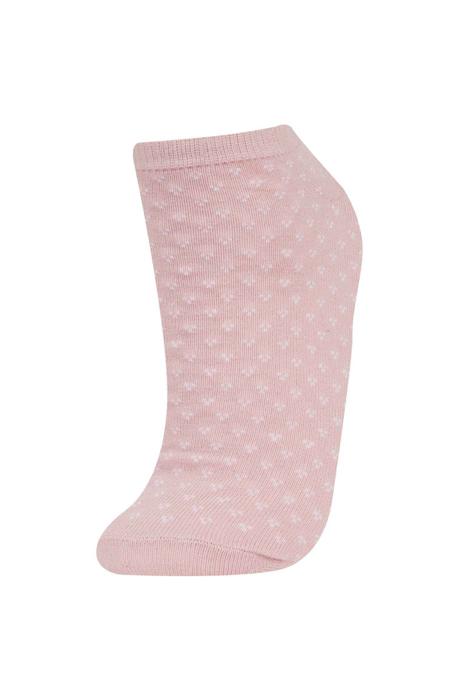 Kadın 5'li Pamuklu Patik Çorap