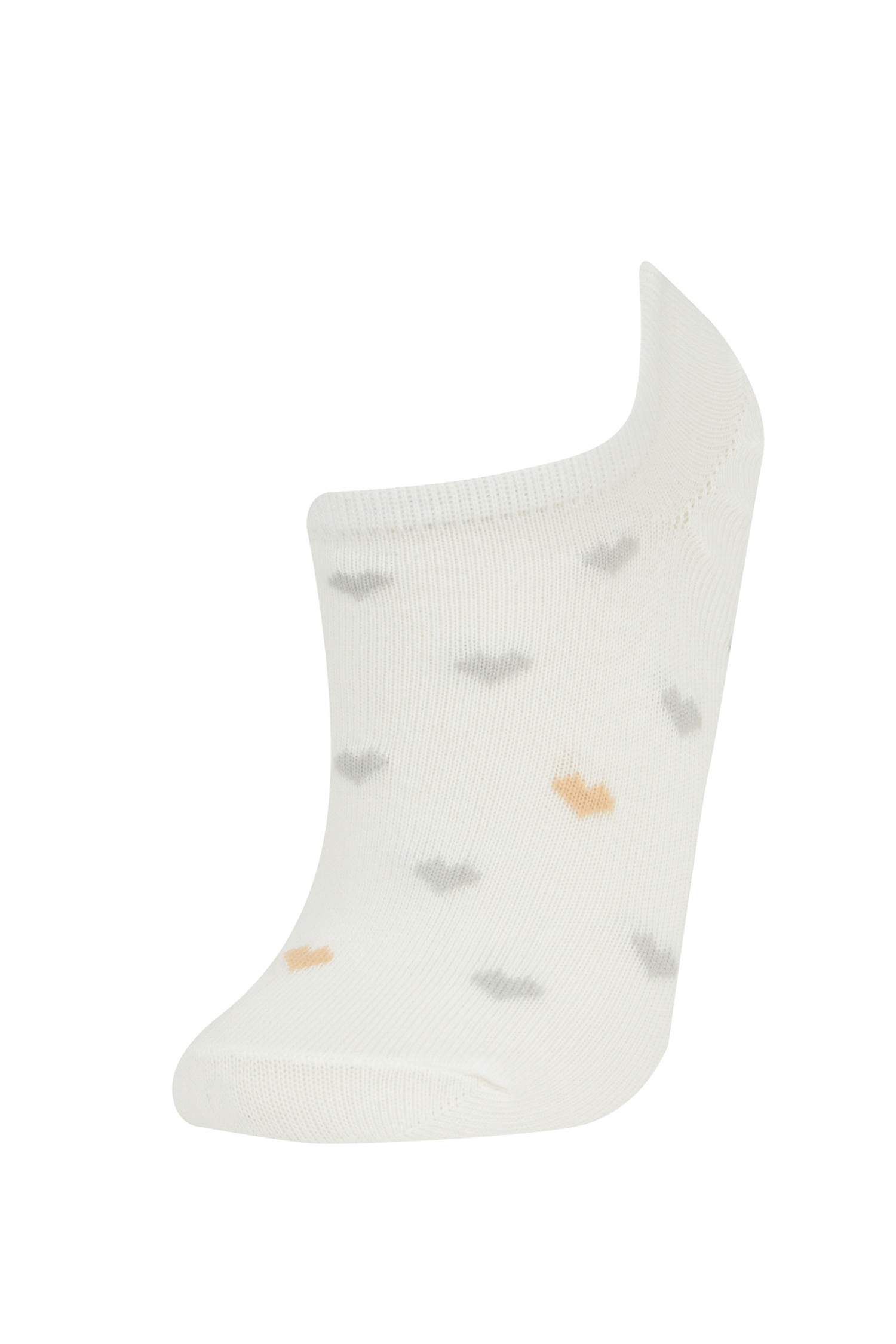 Lot de 5 paires de chaussettes invisibles en coton pour femme