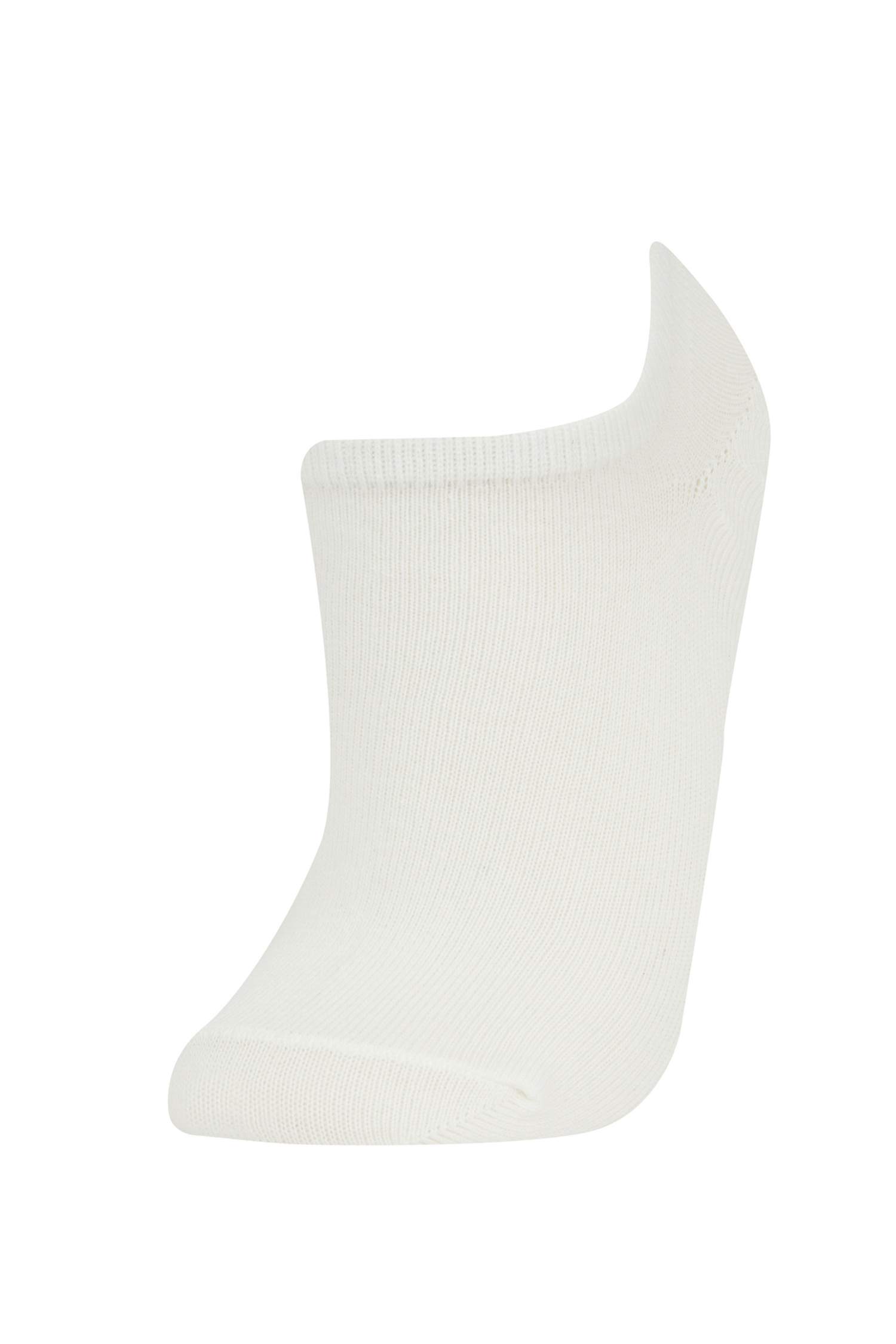 Lot de 5 paires de chaussettes invisibles en coton pour femme