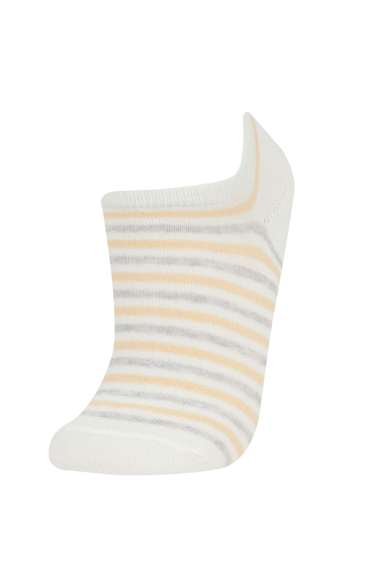 Lot de 5 paires de chaussettes invisibles en coton pour femme