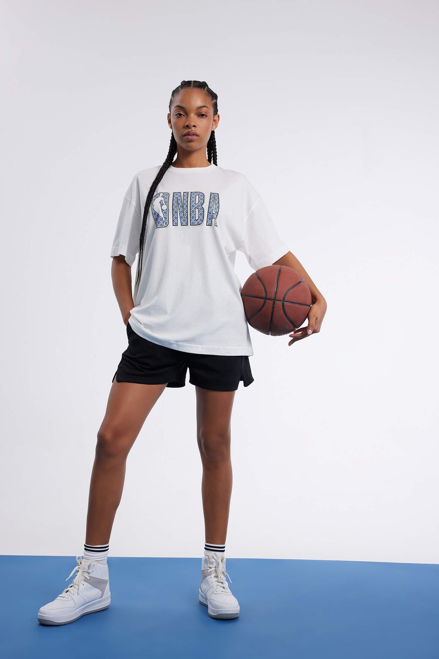 T-Shirt NBA Oversize à Manches Courtes De DefactoFit