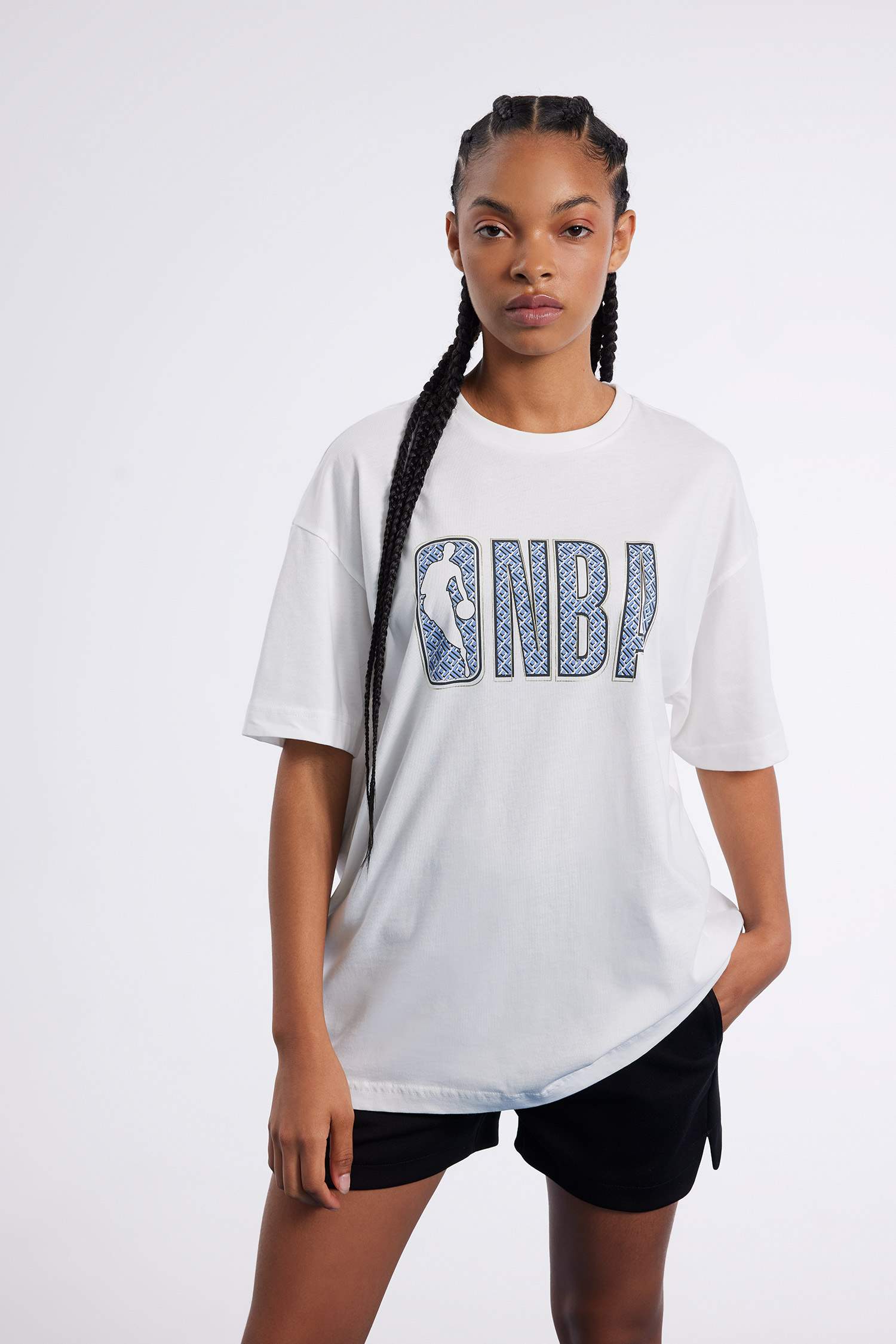T-Shirt NBA Oversize à Manches Courtes De DefactoFit