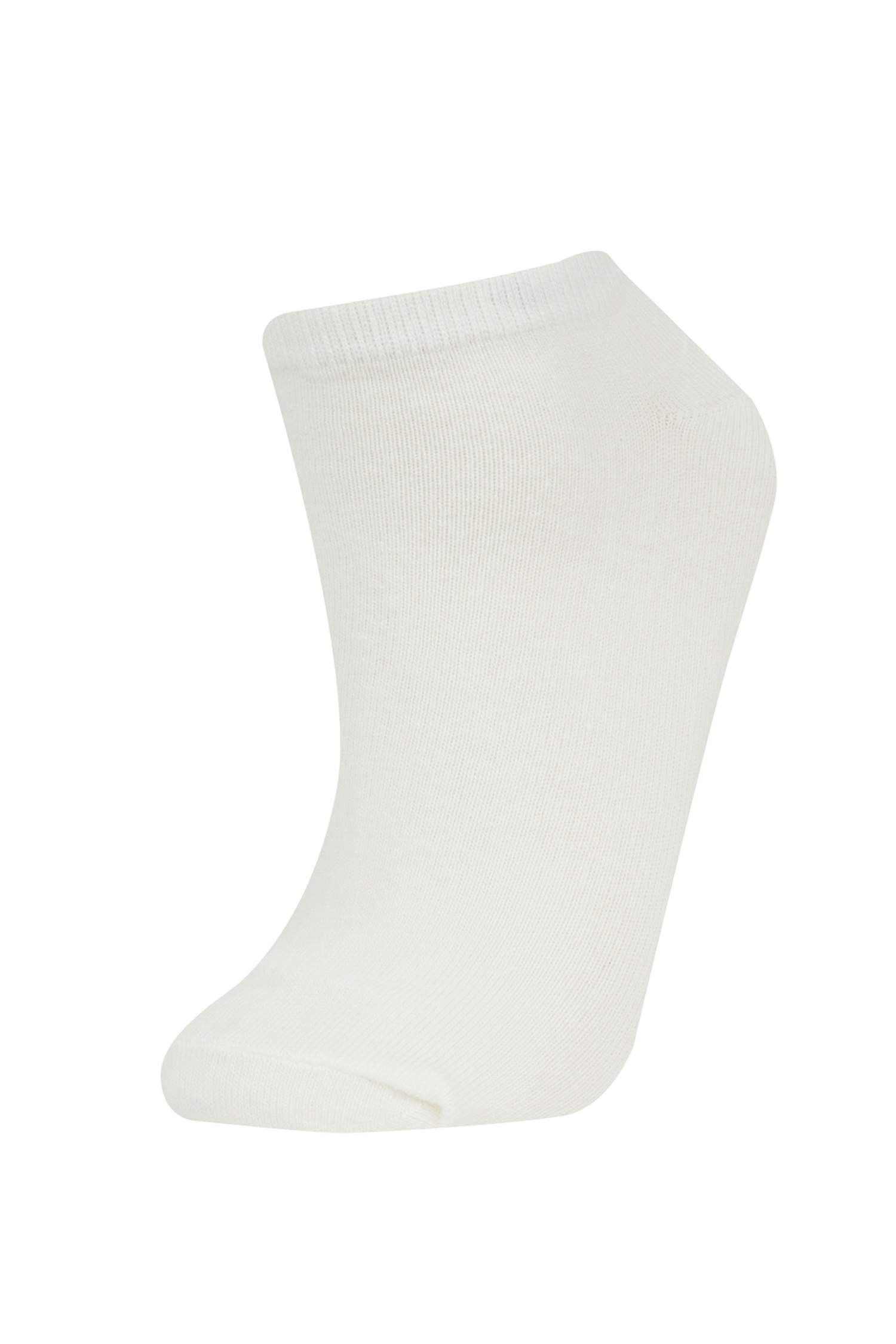 Kadın Simli 7'li Pamuklu Patik Çorap